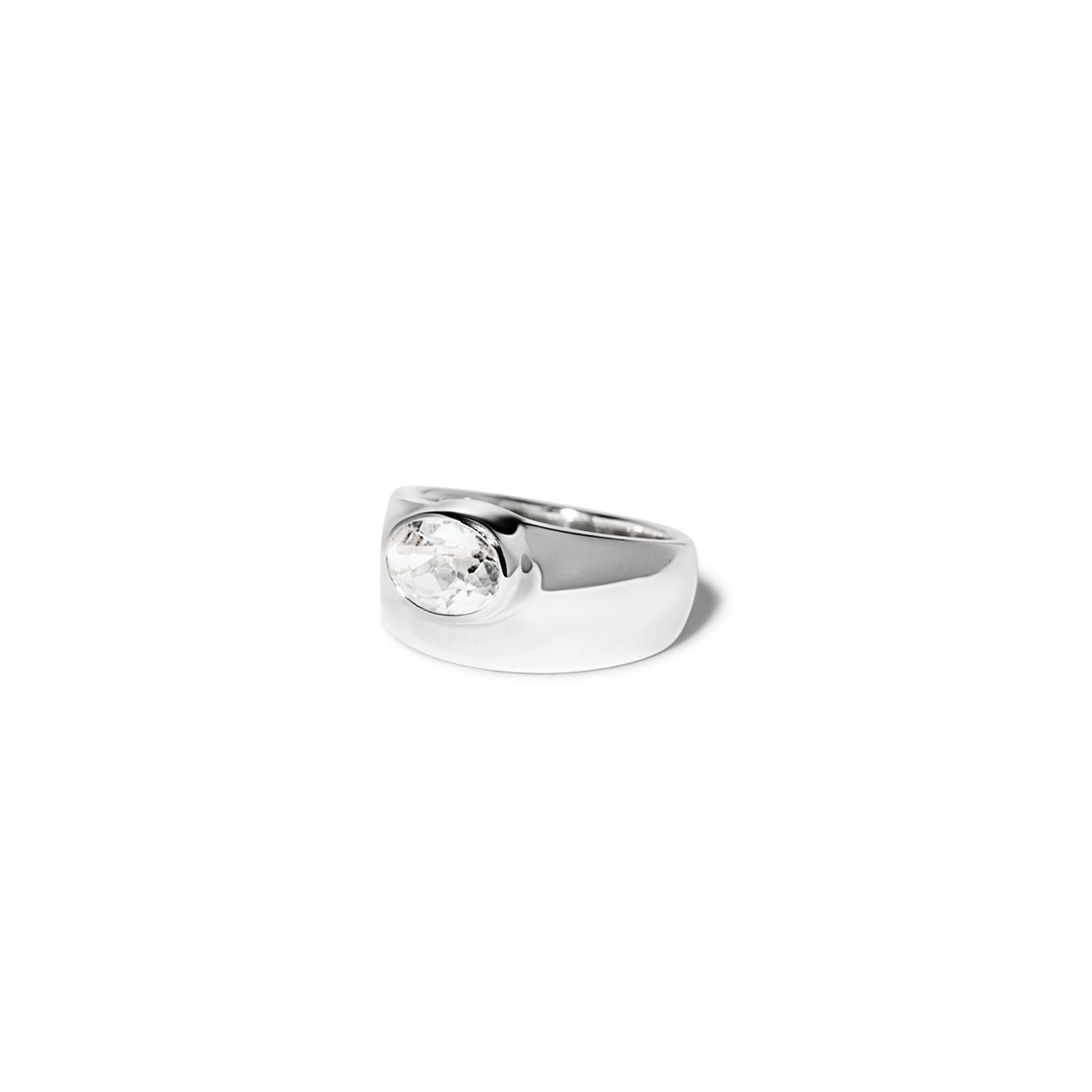 Women’s Silver Zelda Ring With White Topaz Minnie Lane