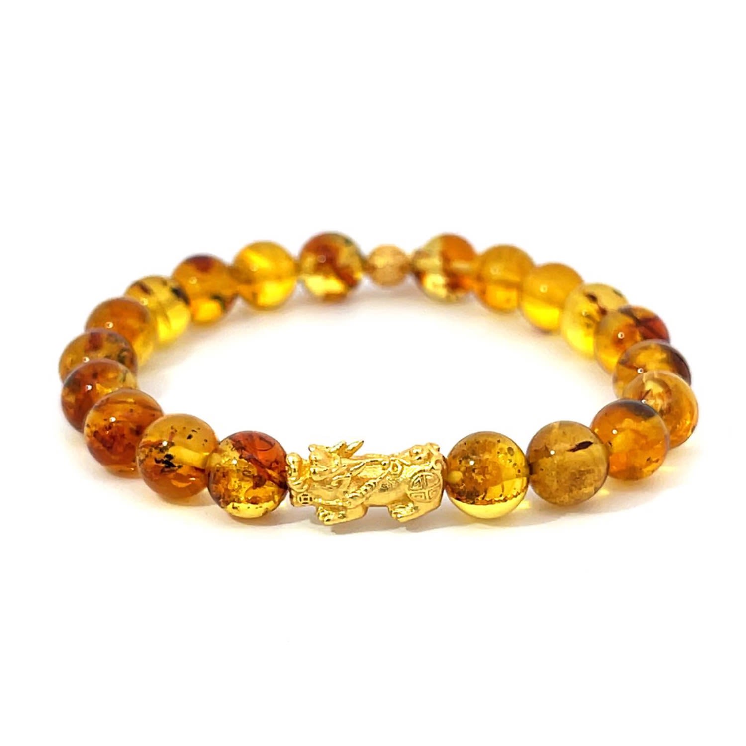 Women’s Yellow / Orange Lucky Amber - Amber Dragon Bracelet Gosia Orlowska