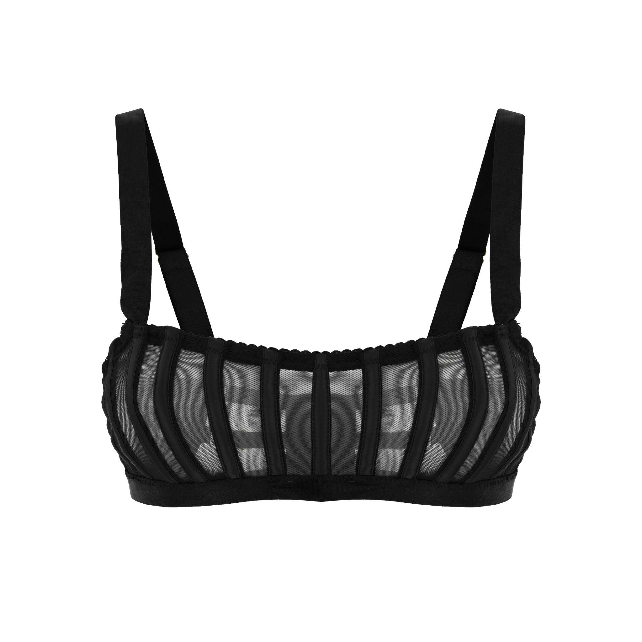 Women’s Black Between The Lines Bralette Extra Small Empress Mimi