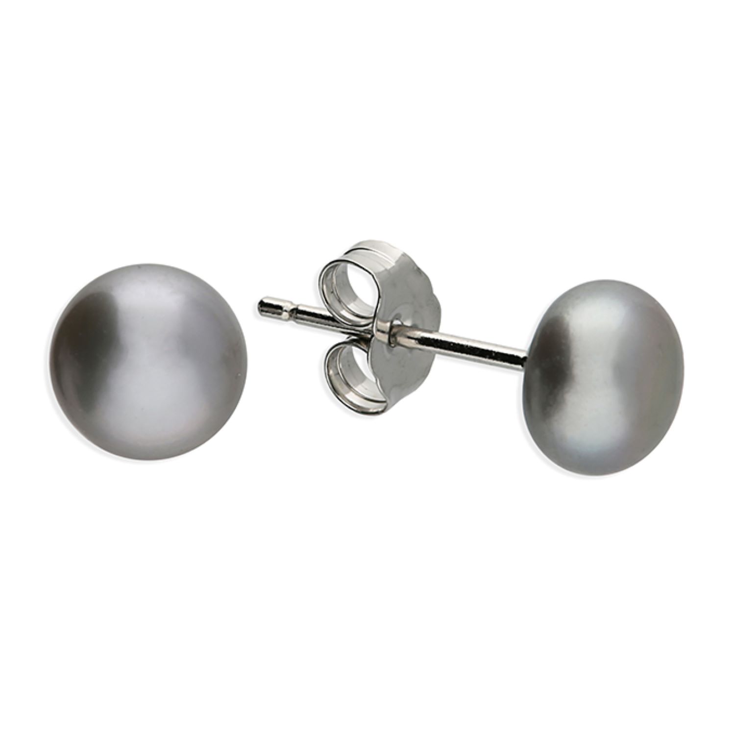 Women’s Daisy Grey Pearl Studs Lavanya Jewellery Gb