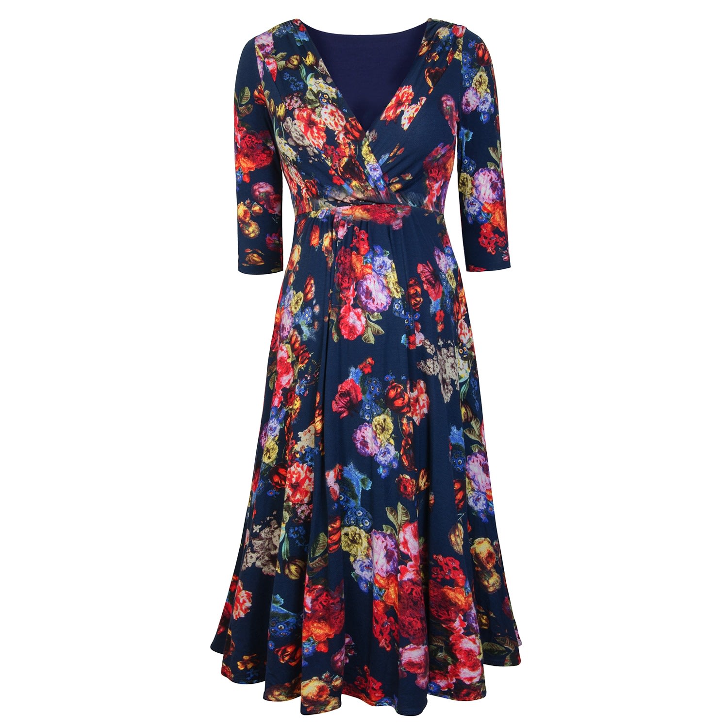 Women’s Annie Dress In Midnight Garden Floral Xl/Xxl Alie Street London