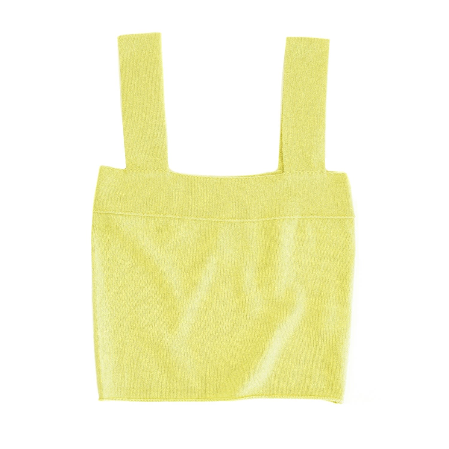 Women’s Yellow / Orange Cashmere Bralette - Chartreuse Medium Zenzee