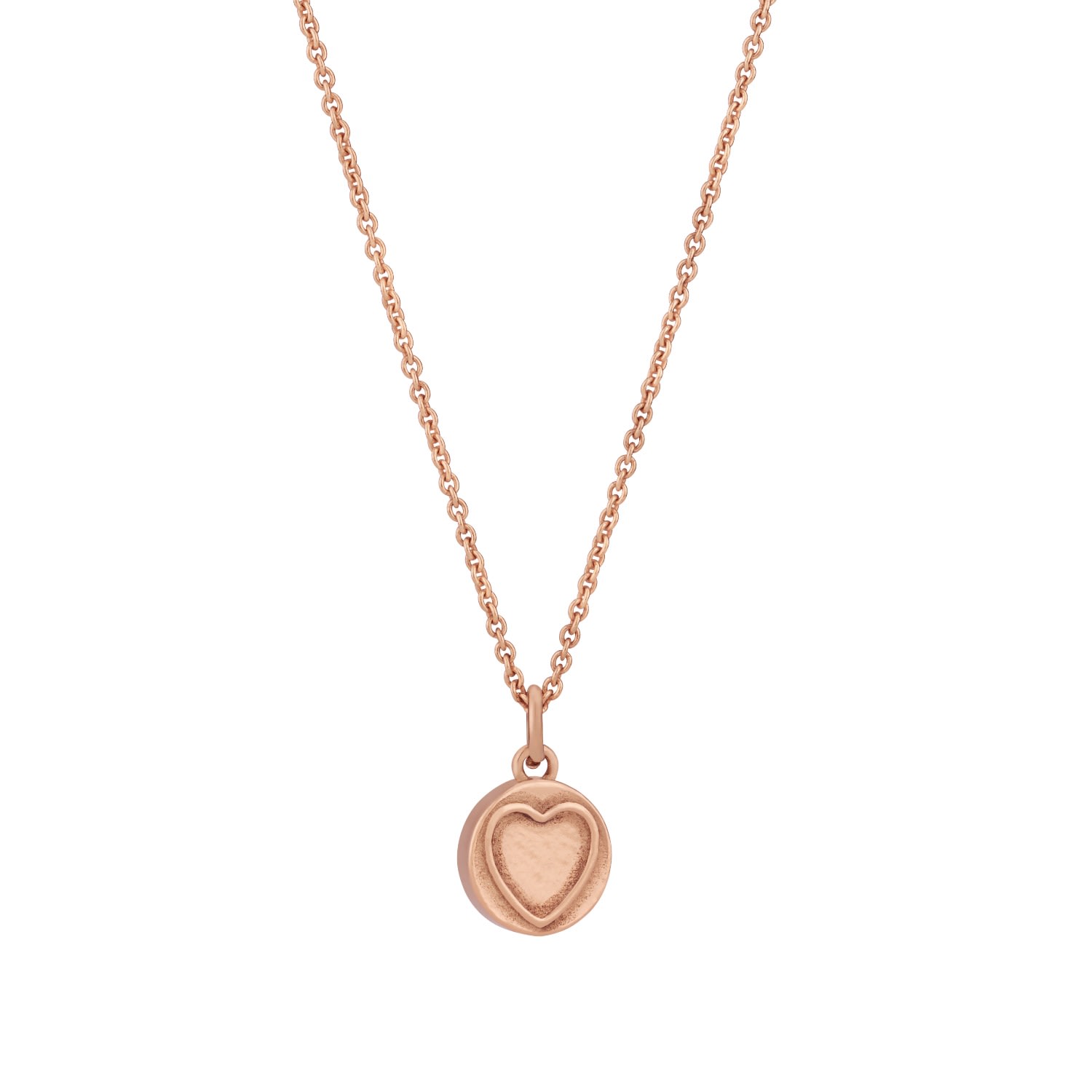 Women’s Rose Gold Plated Mini Personalised Sweetheart Necklace Posh Totty Designs