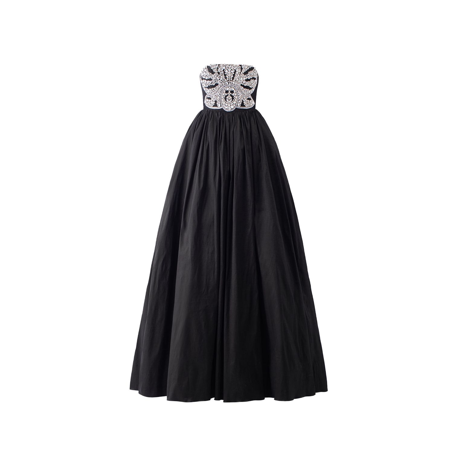 Women’s Strapless Stone Embellished Dress - Black XXL Tracy Studio