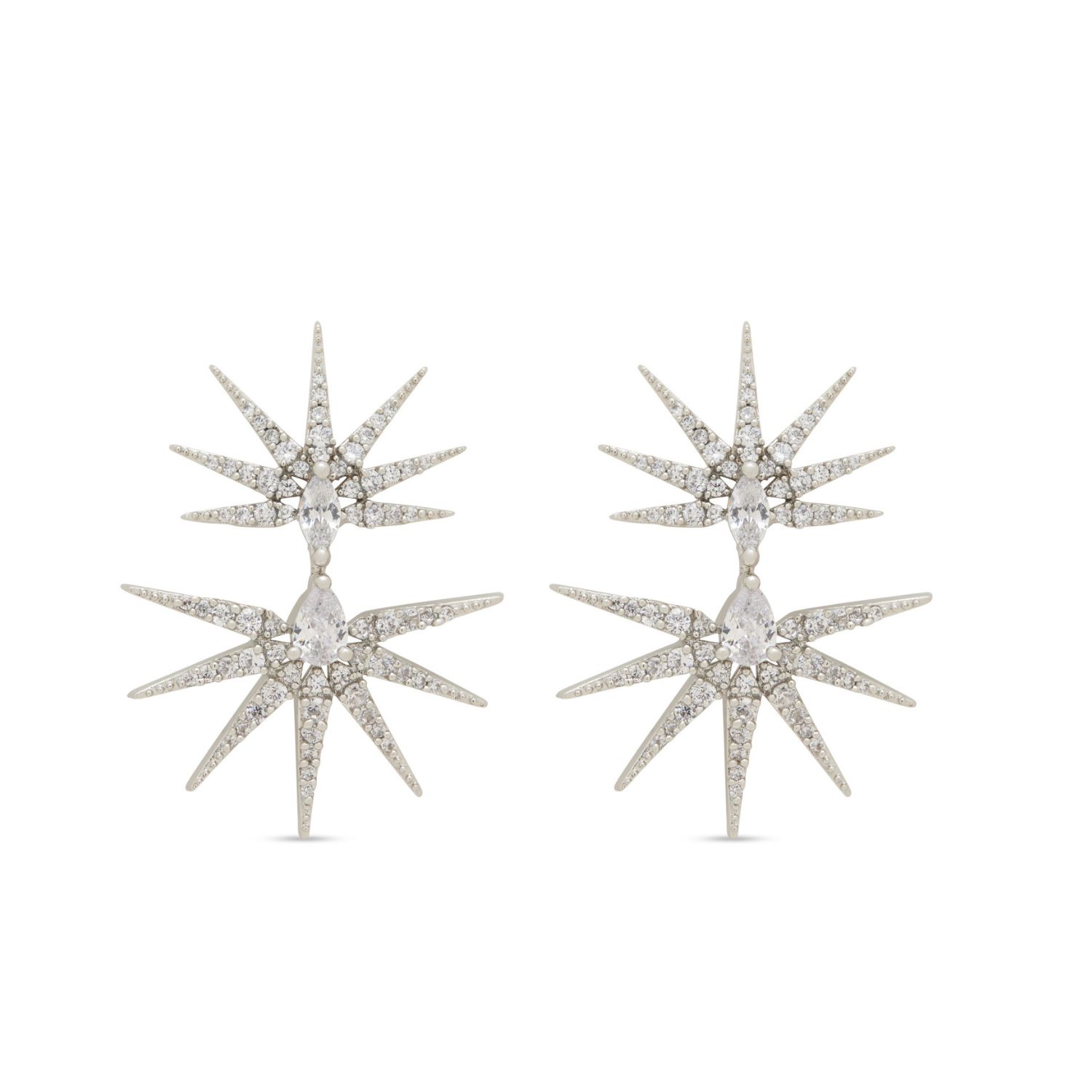 Women’s Silver Orion Earrings - Rhodium Stephanie Browne Australia