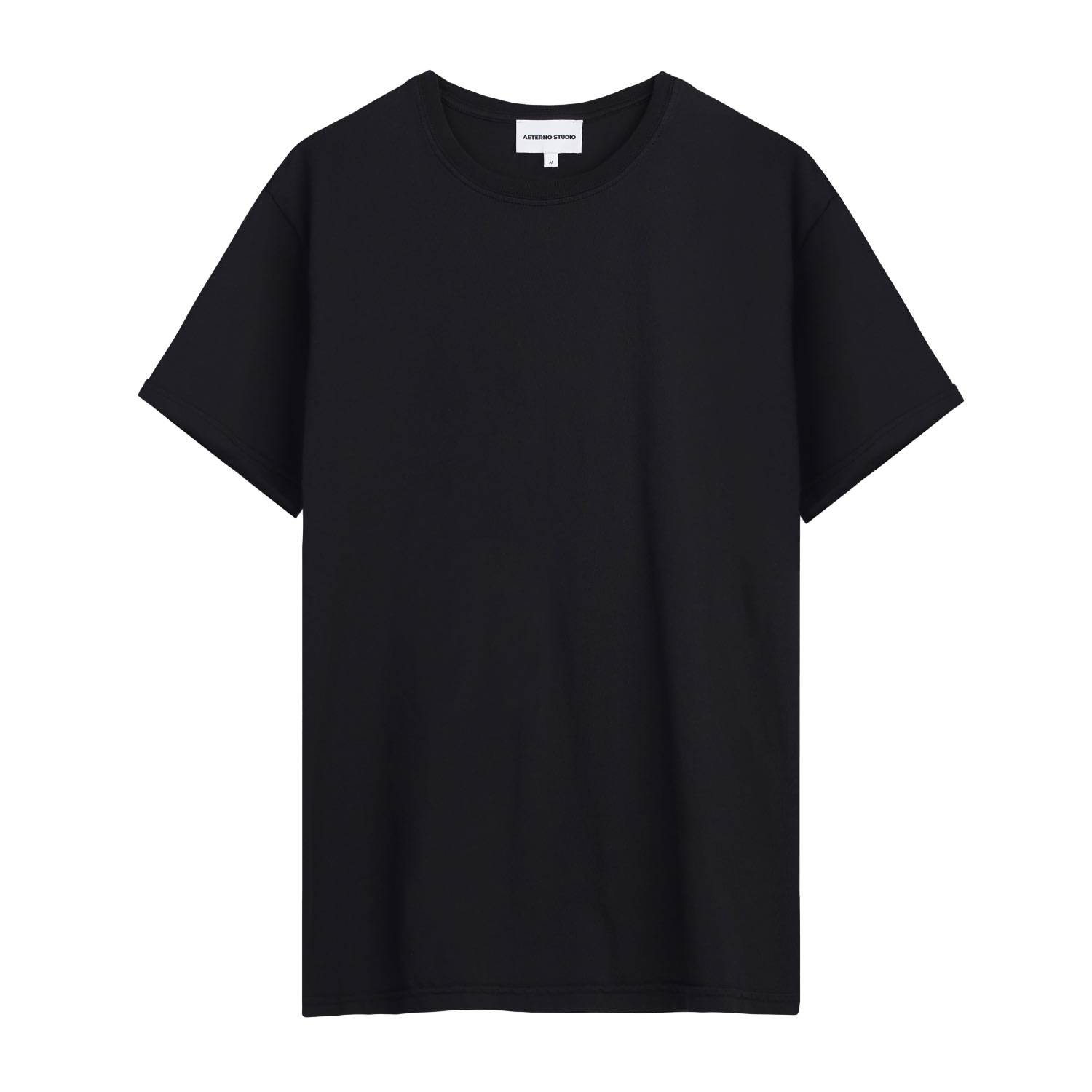 Men’s Giullari Organic Cotton Crew Neck T-Shirt - Black Large Aeterno Studio