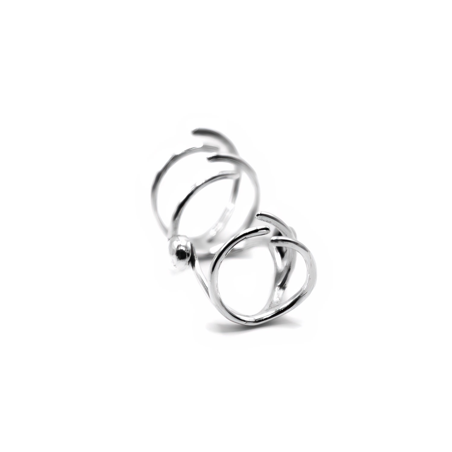 Women’s The Finger Ring - Silver Annabel B