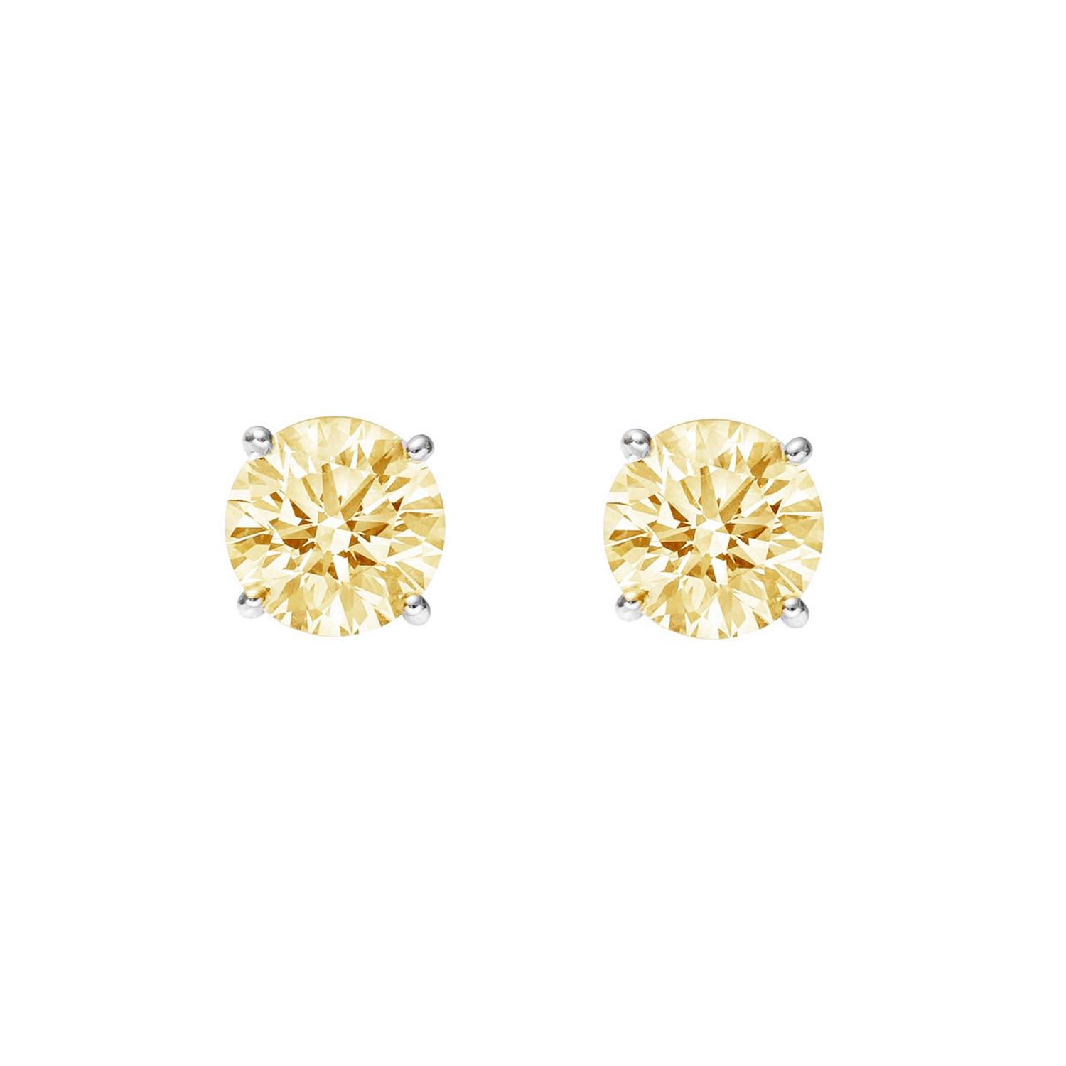 Women’s Yellow / Orange Citrine Small Stud Earrings Augustine Jewels