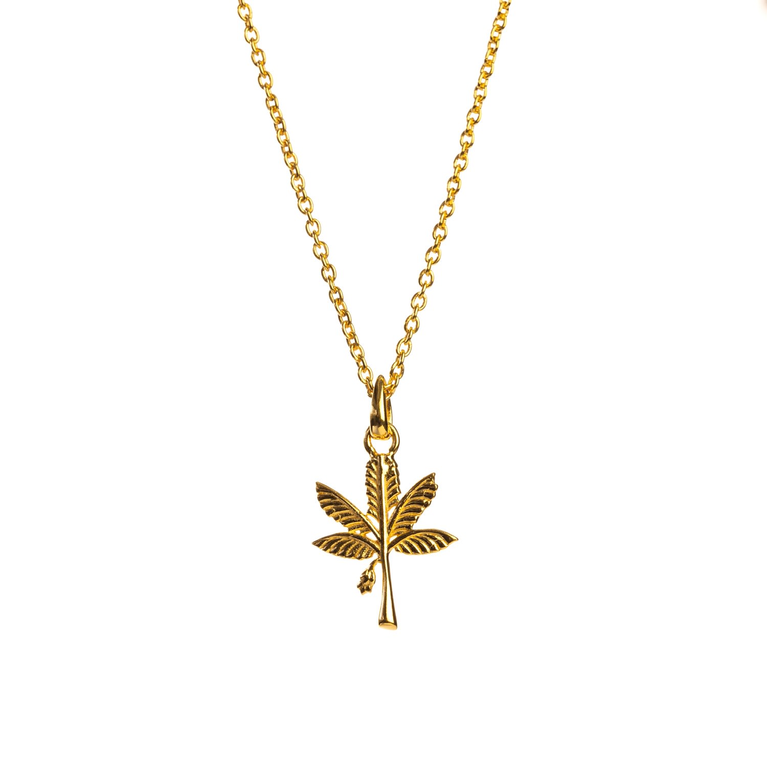 Women’s Goan Banana Tree Charm Necklace - Gold Vermeil Rize