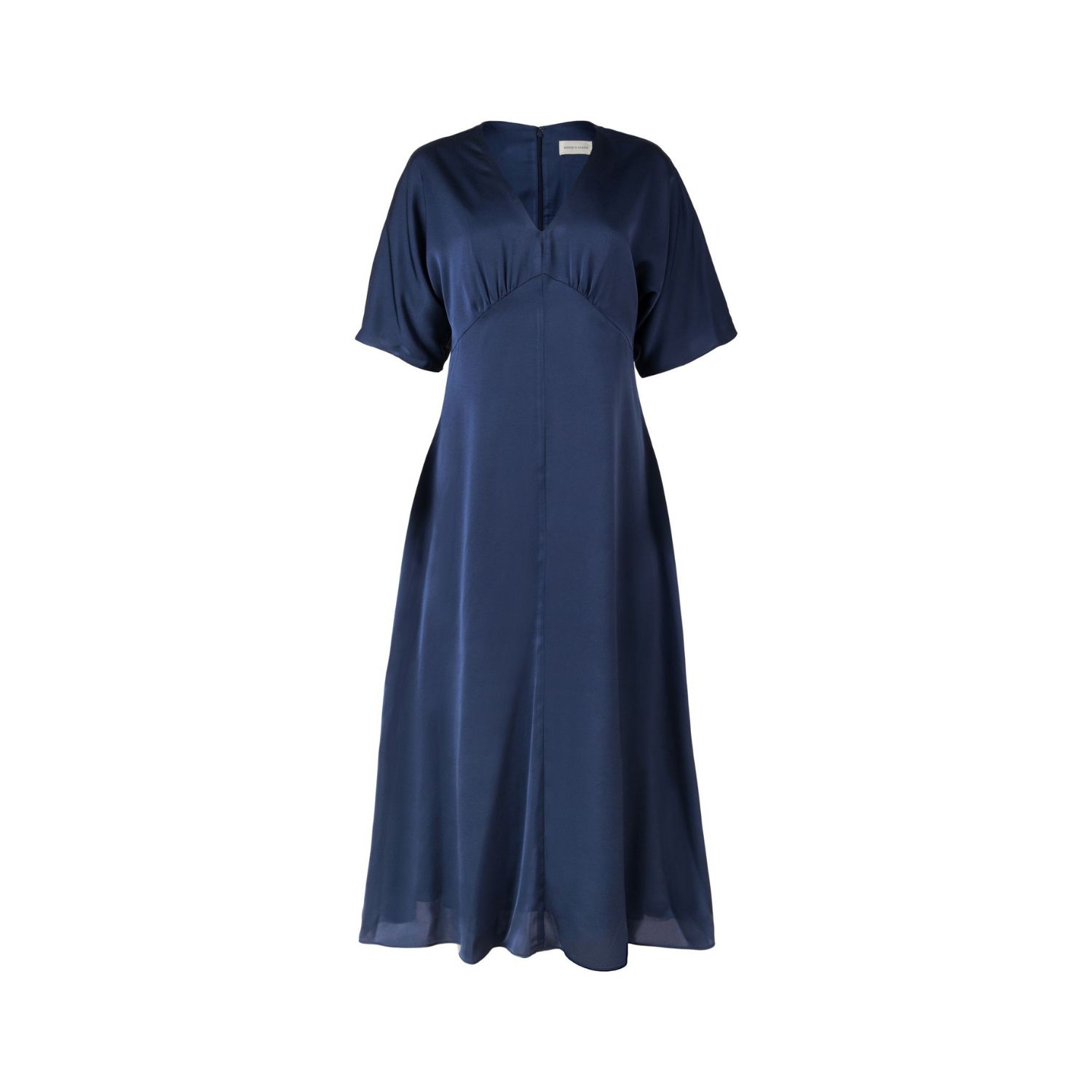 Women’s Blue Claire Short Sleeve V-Neck Party Dress Dress Midnight Navy Extra Large Birdie & Claire