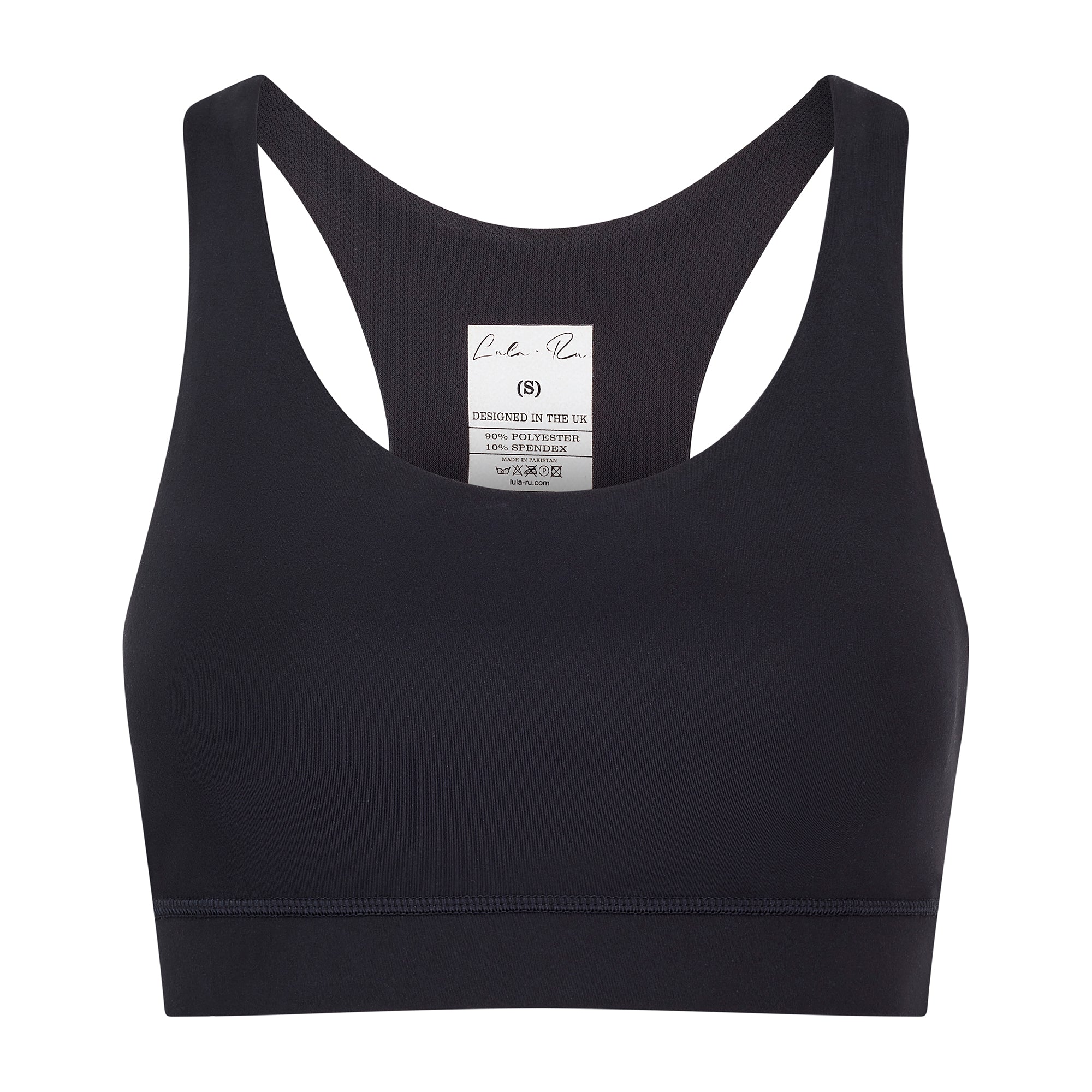 Women’s Sports Bra - Black Extra Small Lula-Ru