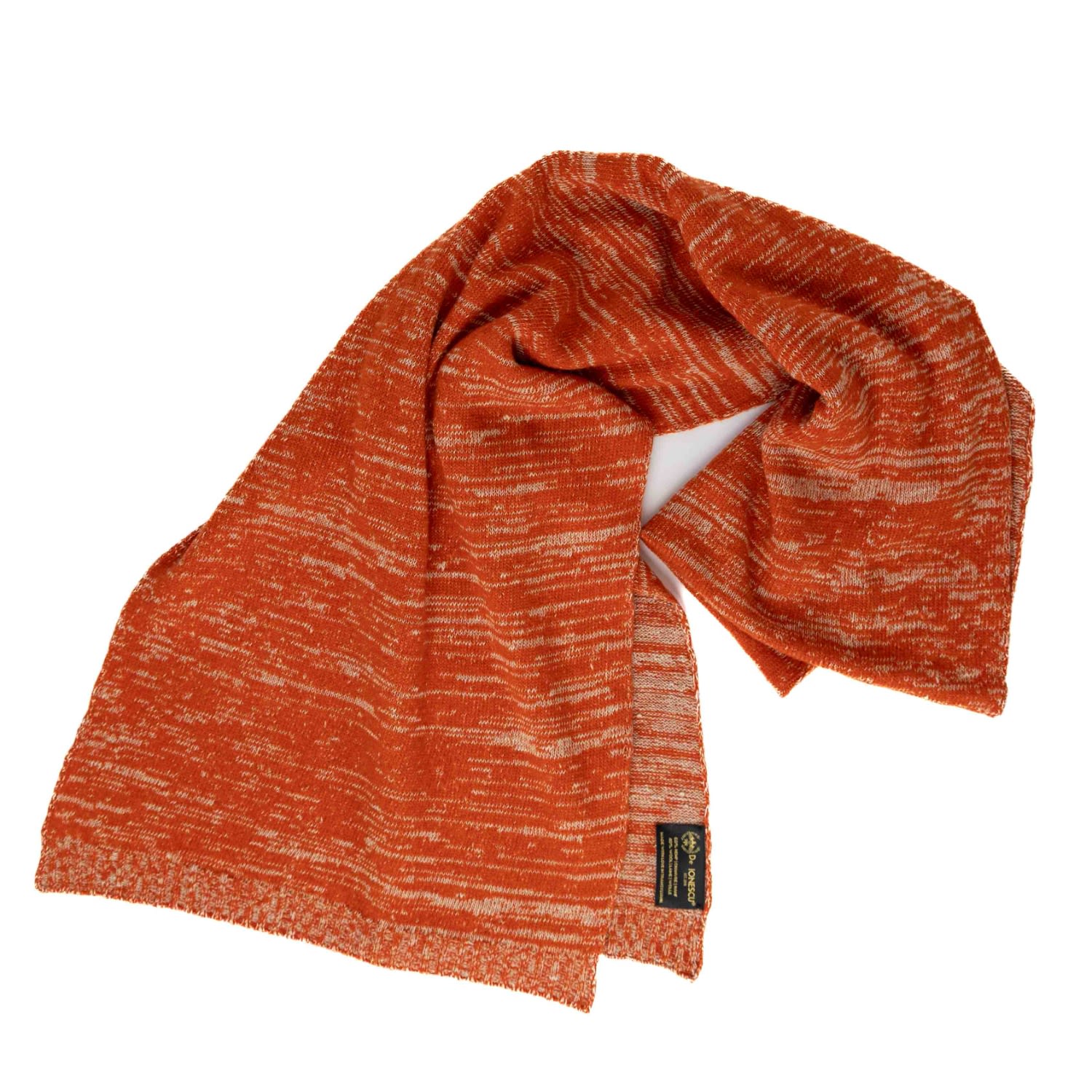 Women’s Yellow / Orange The Hemp & Wool Scarf - Orange One Size De Ionescu Est. 2019