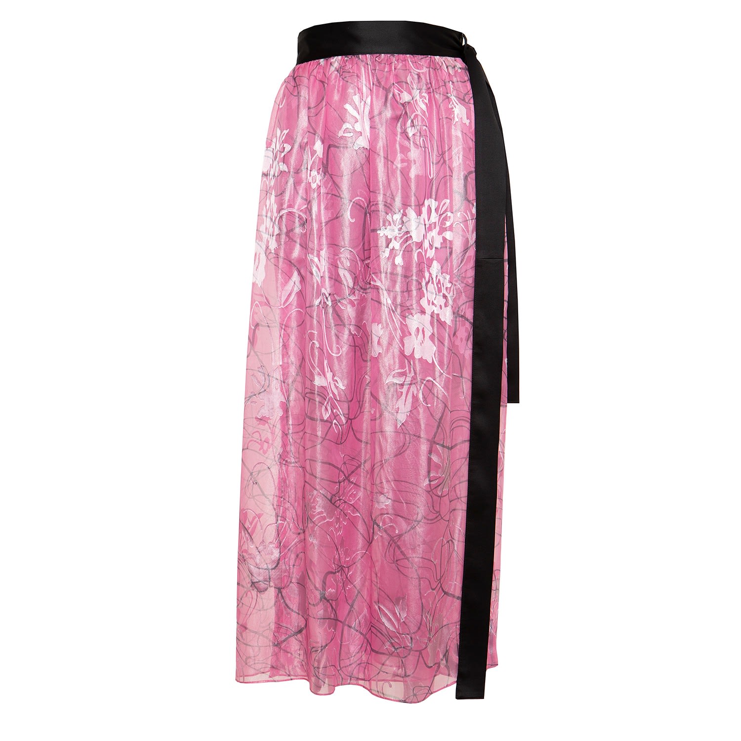 Women’s Pink / Purple Avery Silk Wrap-Skirt Roses are Red