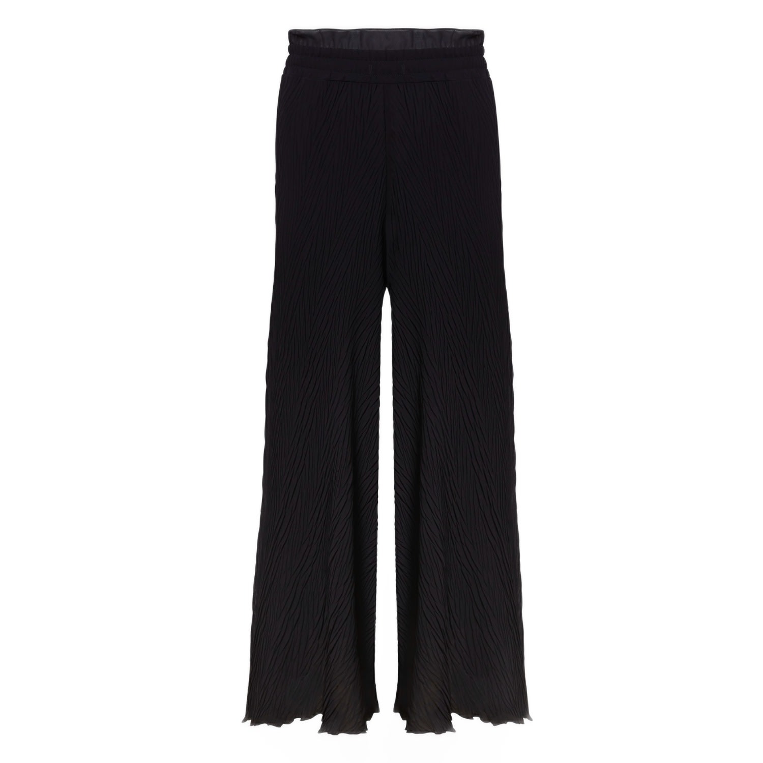 Women’s Pleated Cropped Trousers Black XXL James Lakeland