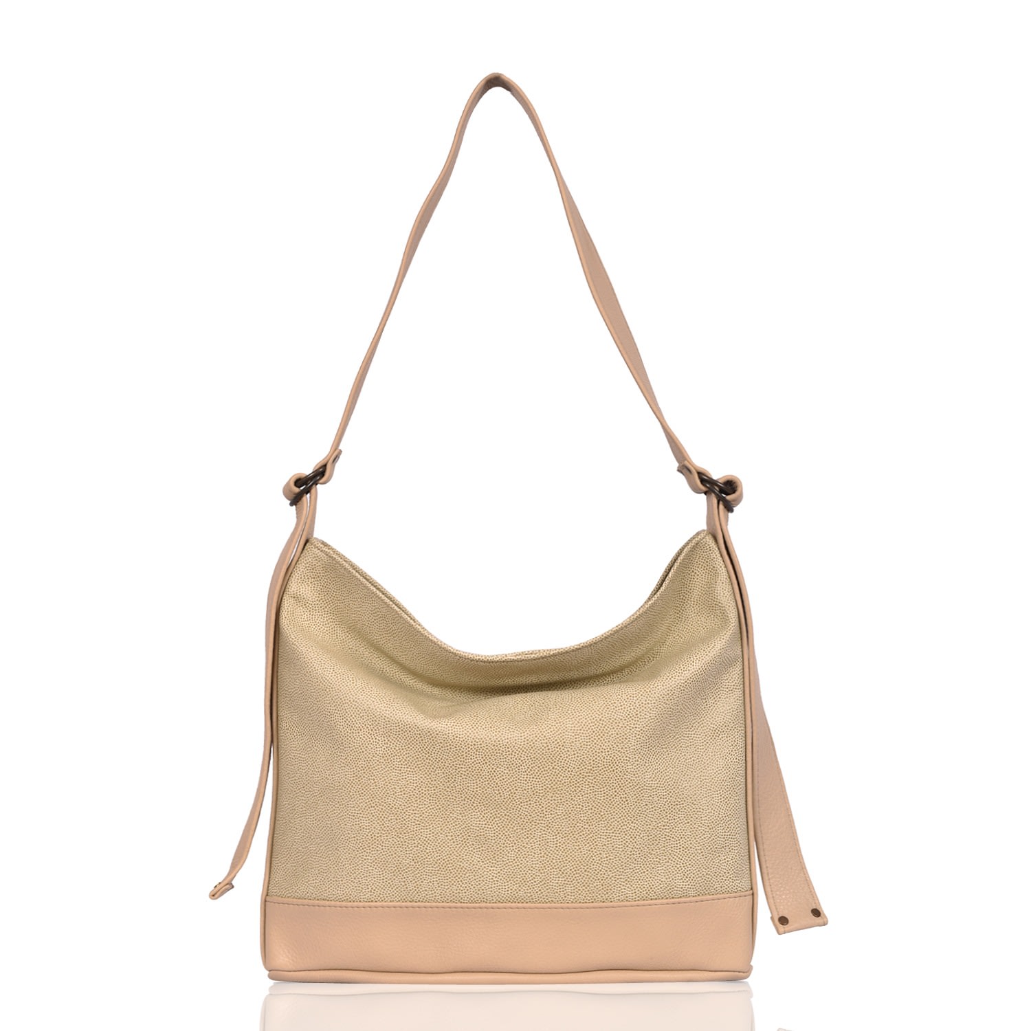 Women’s Neutrals Leather Crossbody And Shoulder Bag Oatmeal Dust Garland Owen Barry