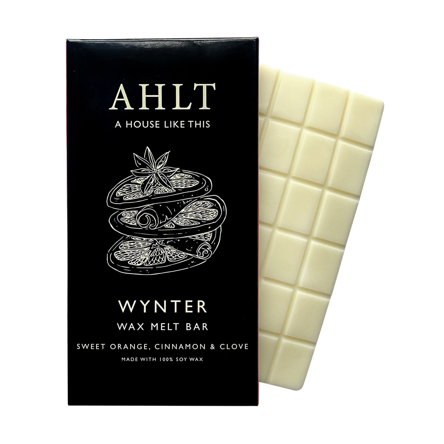 Neutrals / Black / Yellow Wynter - Sweet Orange, Cinnamon & Clove - Soy Wax Melt Bar One Size A House Like this