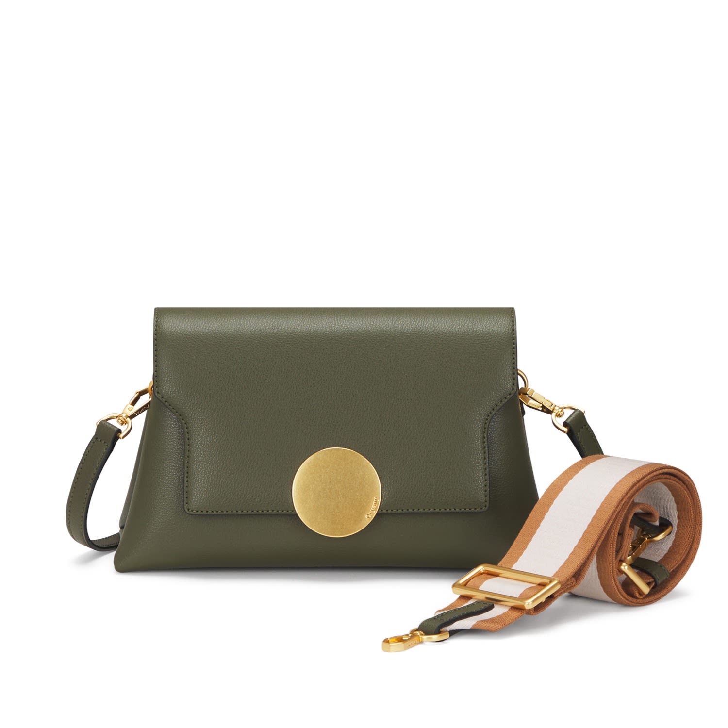 Women’s Green Lottie Flap Crossbody Olive One Size Oryany