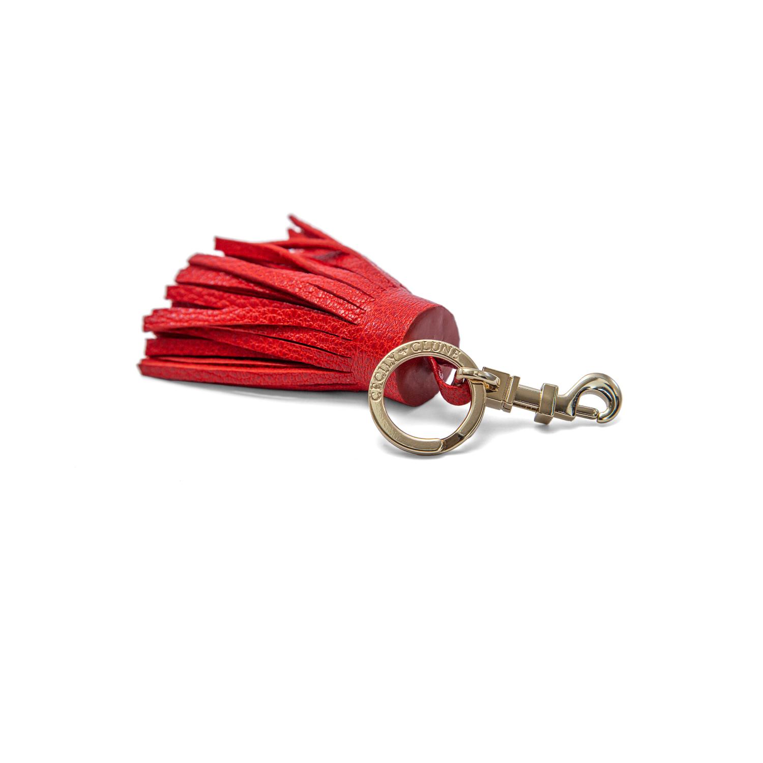 Women’s Red Chunky Tassel & Key Charm Cecily Clune