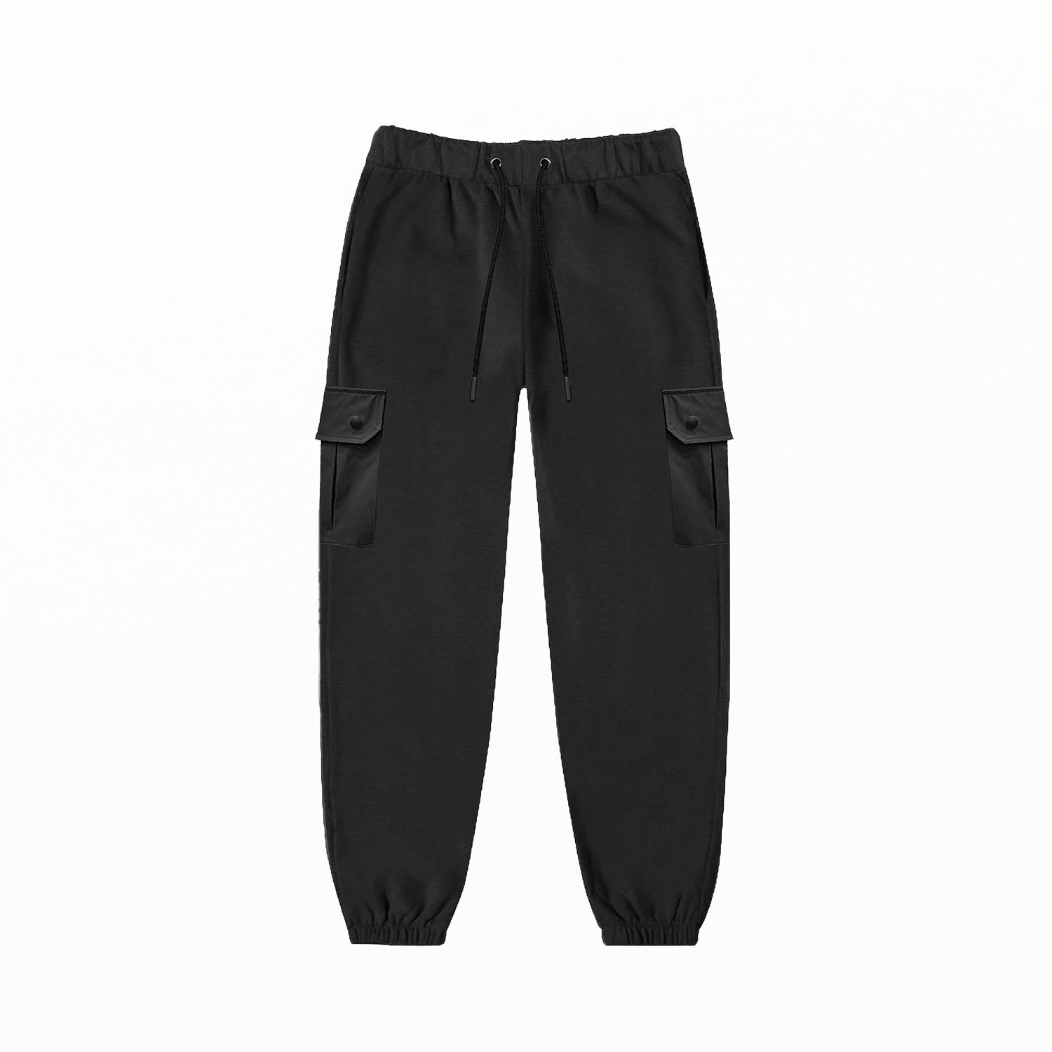 Men’s Side Pocket Travel Jogger Pants - Black Extra Large Kapture