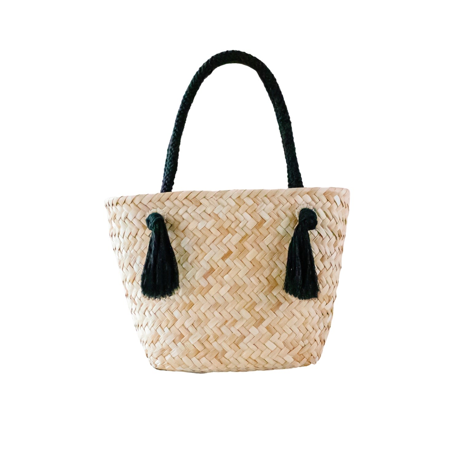 Women’s Black Large Classic Tote Bag With Braided Handles Likhâ