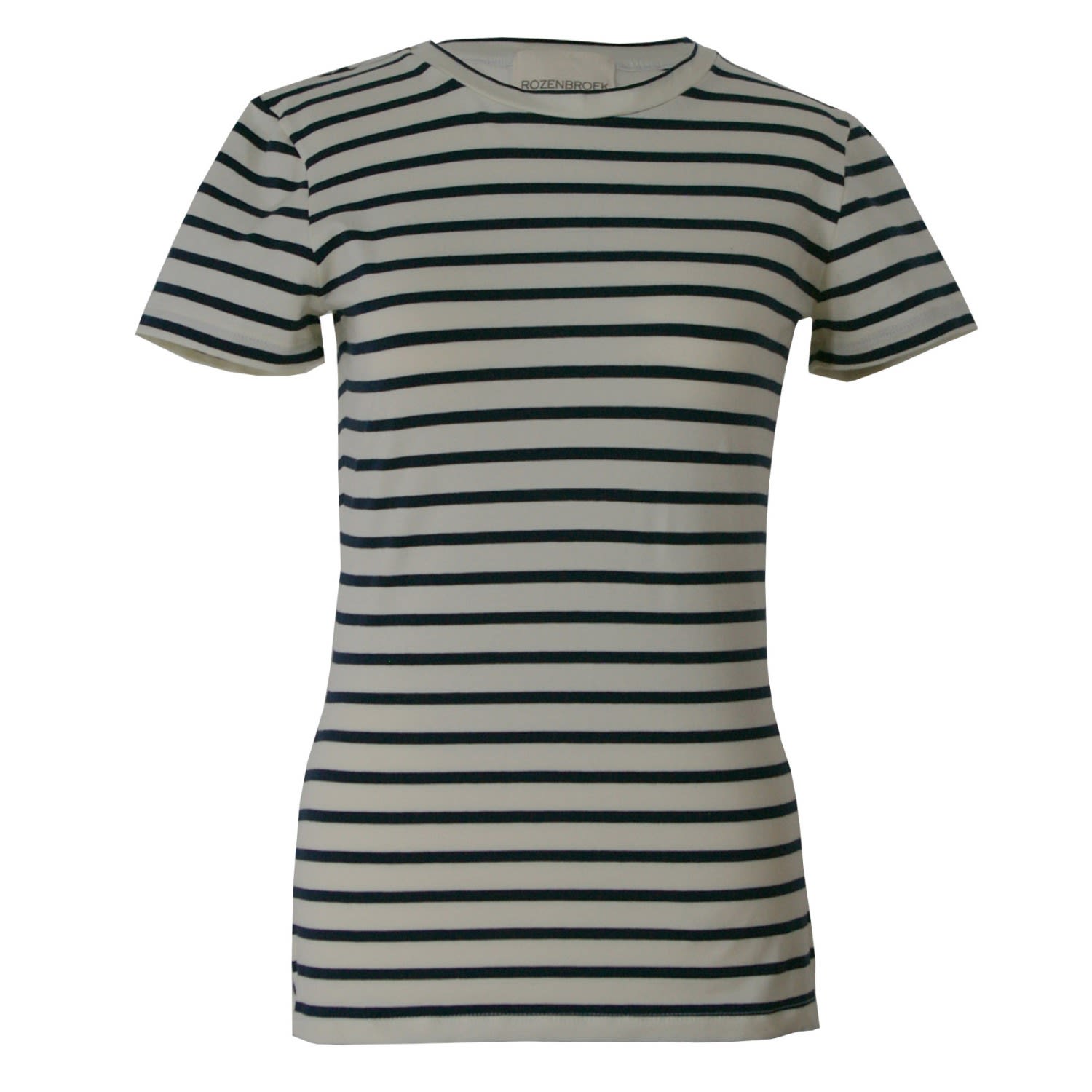 Women’s Organic Cotton T-Shirt In Wide Stripe Extra Small Rozenbroek