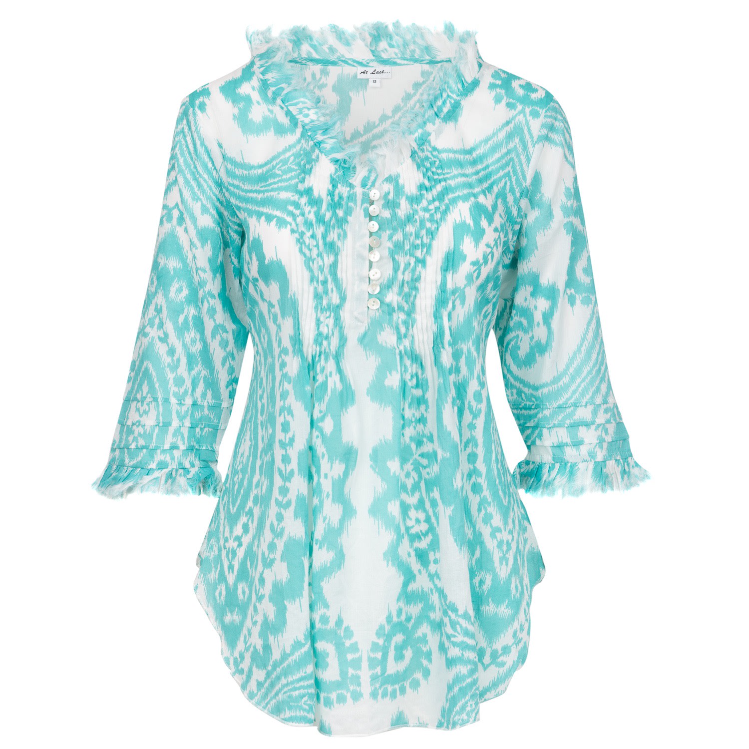 Women’s Blue Sophie- White And Aqua Extra Small At Last...