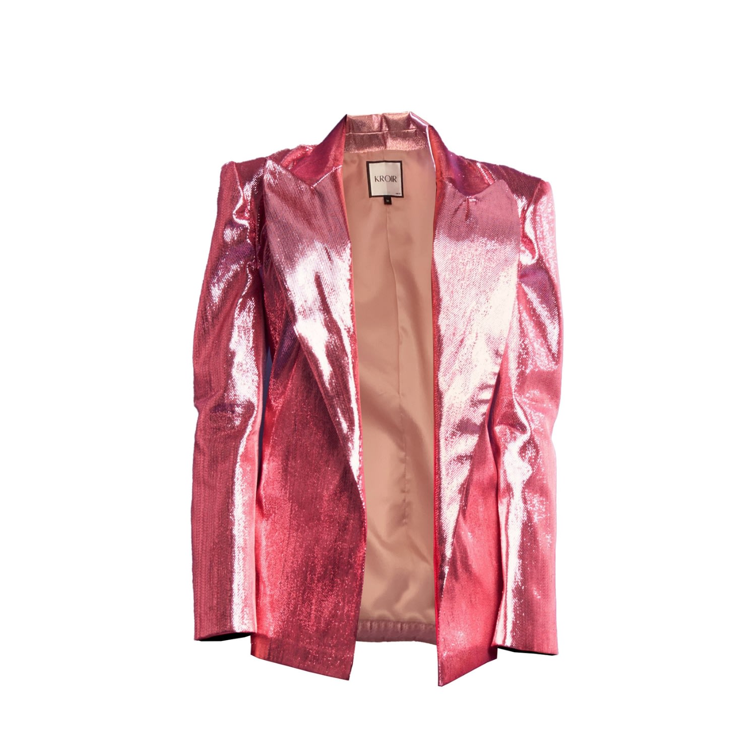 Women’s Pink / Purple Sasha Blazer - Metallic Pink Extra Small Kroir
