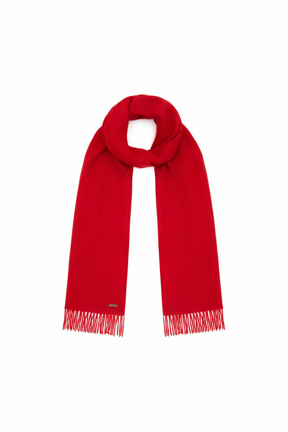 Women’s The Lindo Lambswool Scarf - Red One Size Hortons England