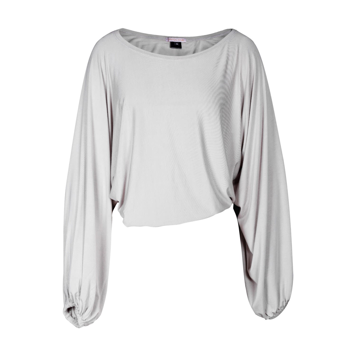 Women’s Cyclades Bamboo Cropped Sleeves - Grey S/M Carlton Jones