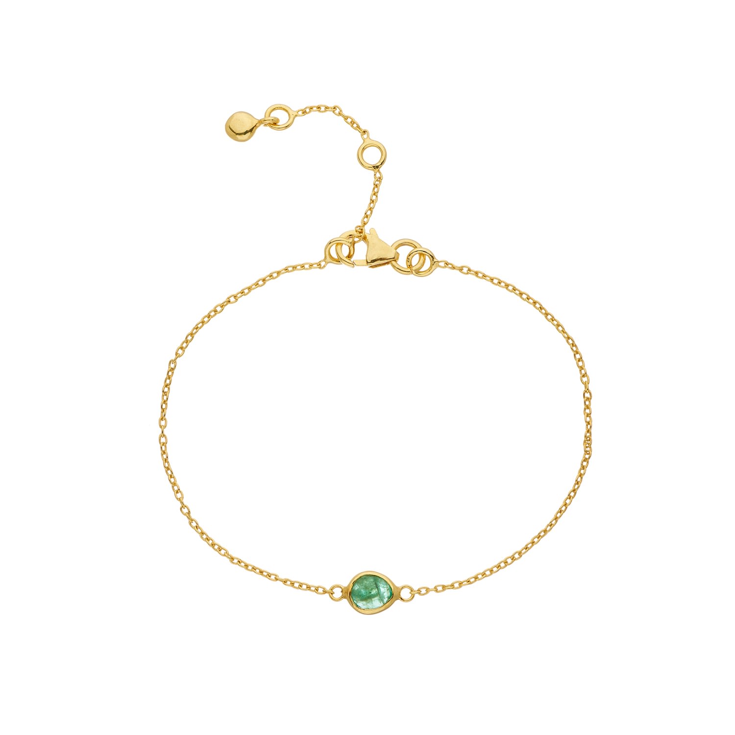 Women’s Hampton Emerald & Gold Vermeil Bracelet Auree Jewellery