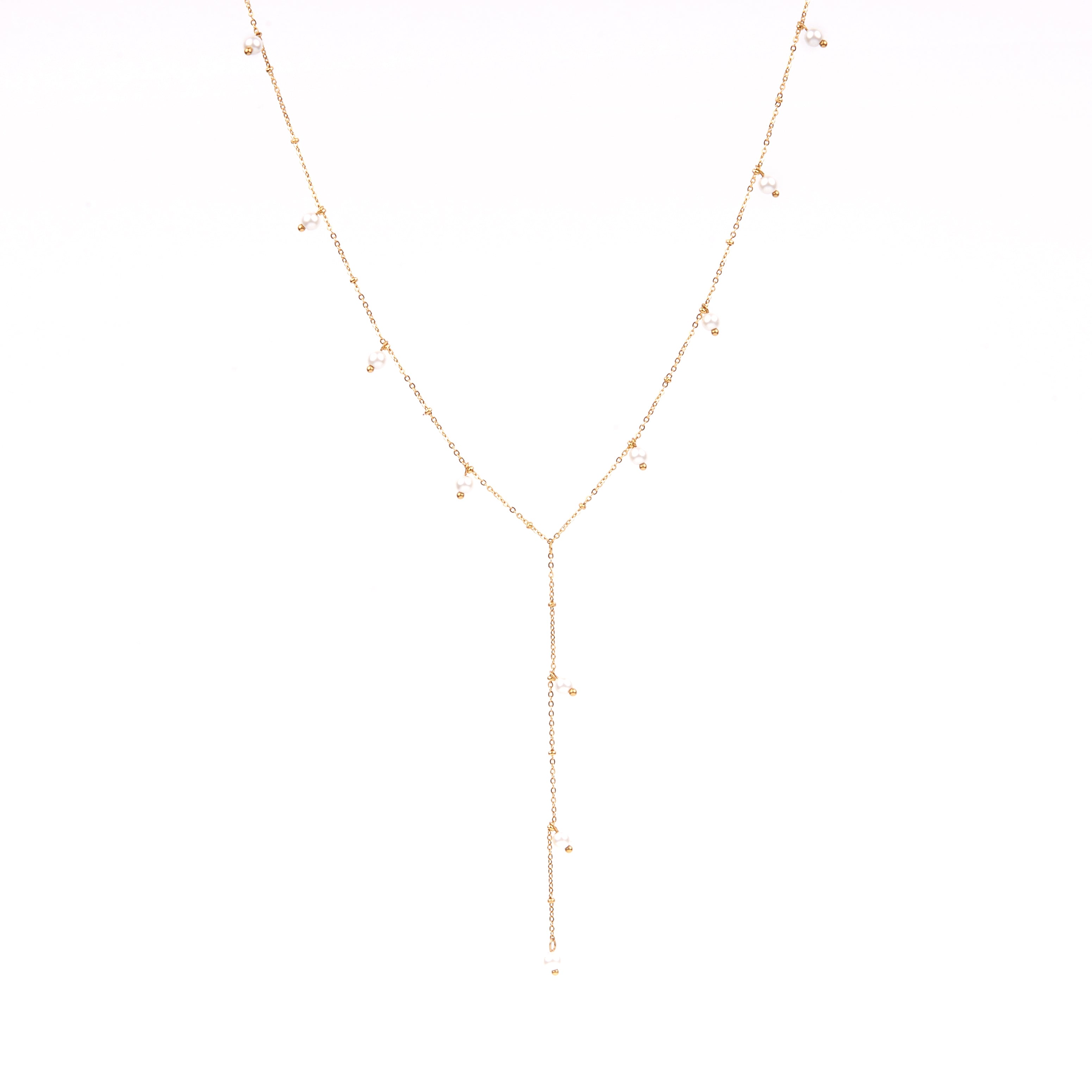 Women’s Gold Oasis Lariat Necklace Tseatjewelry