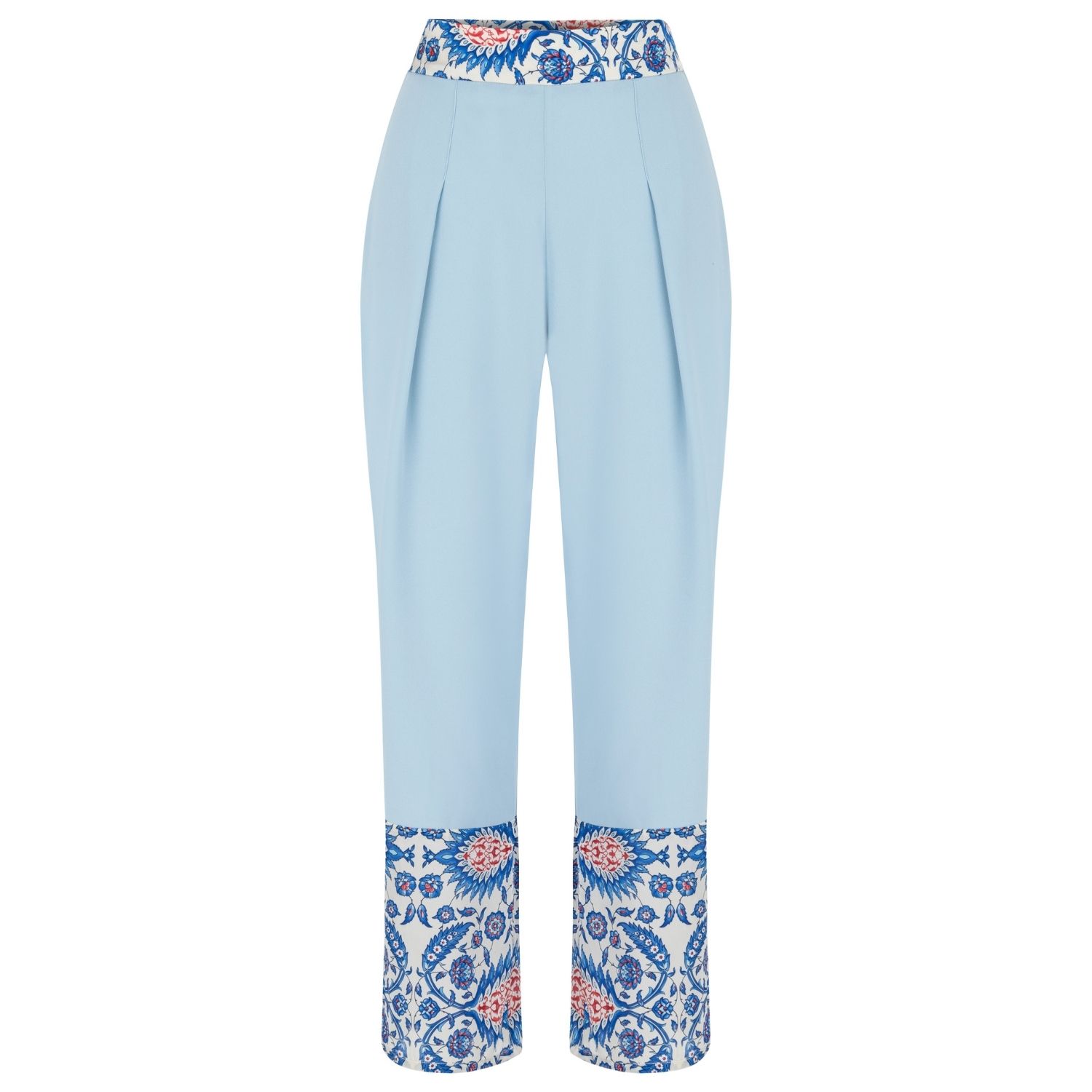 Women’s Blue Chelebi Crop Suit Pants Extra Large Zum