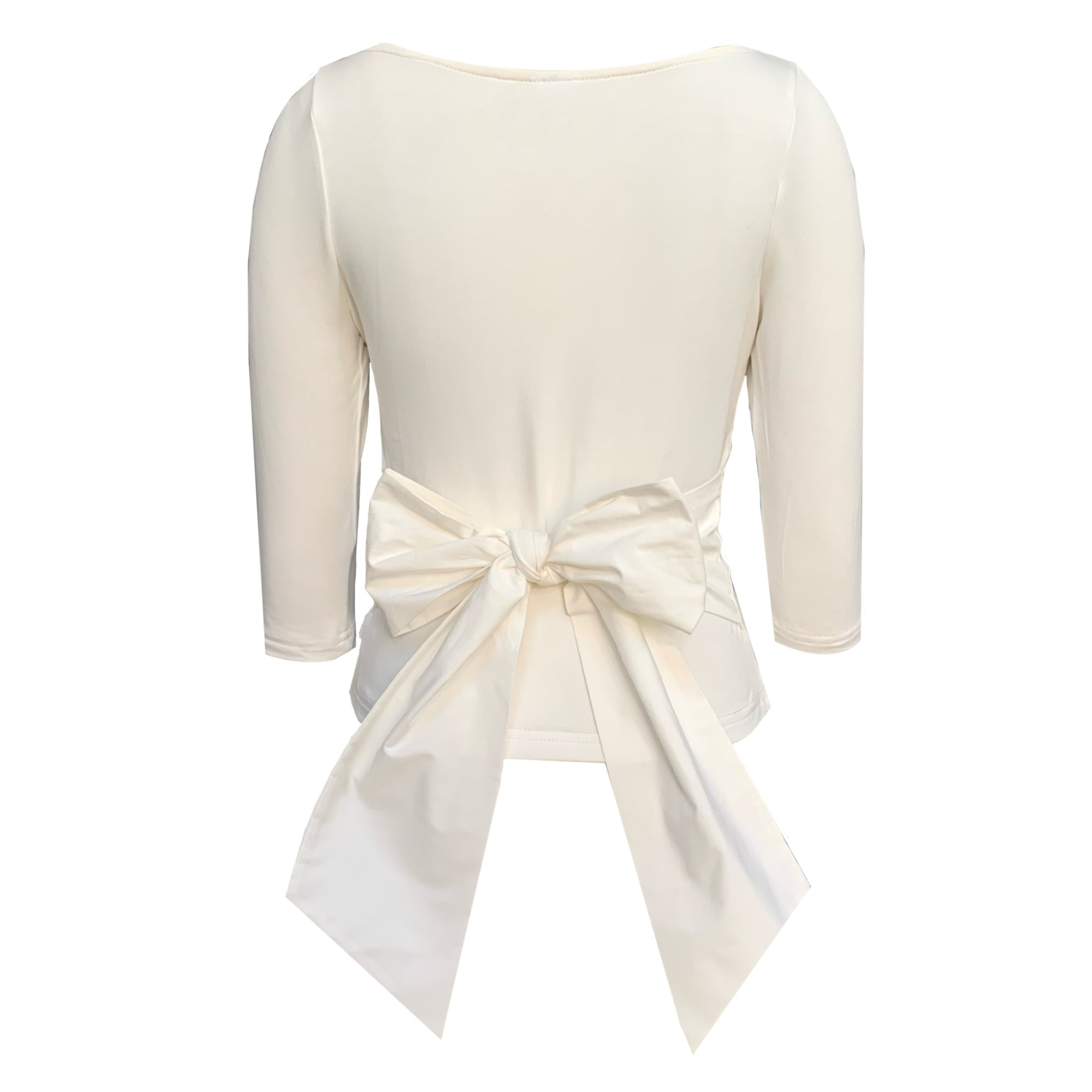 Women’s White Primrose Top With Bow In Cream Small Frock Tales