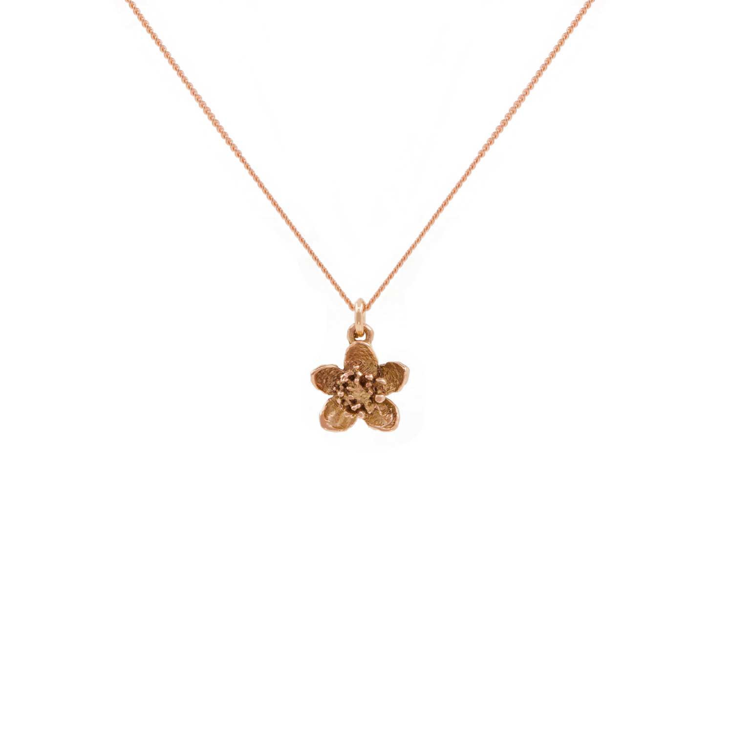 Women’s Neutrals / Rose Gold / Pink Cherry Blossom Necklace - Rose Gold Lee Renee
