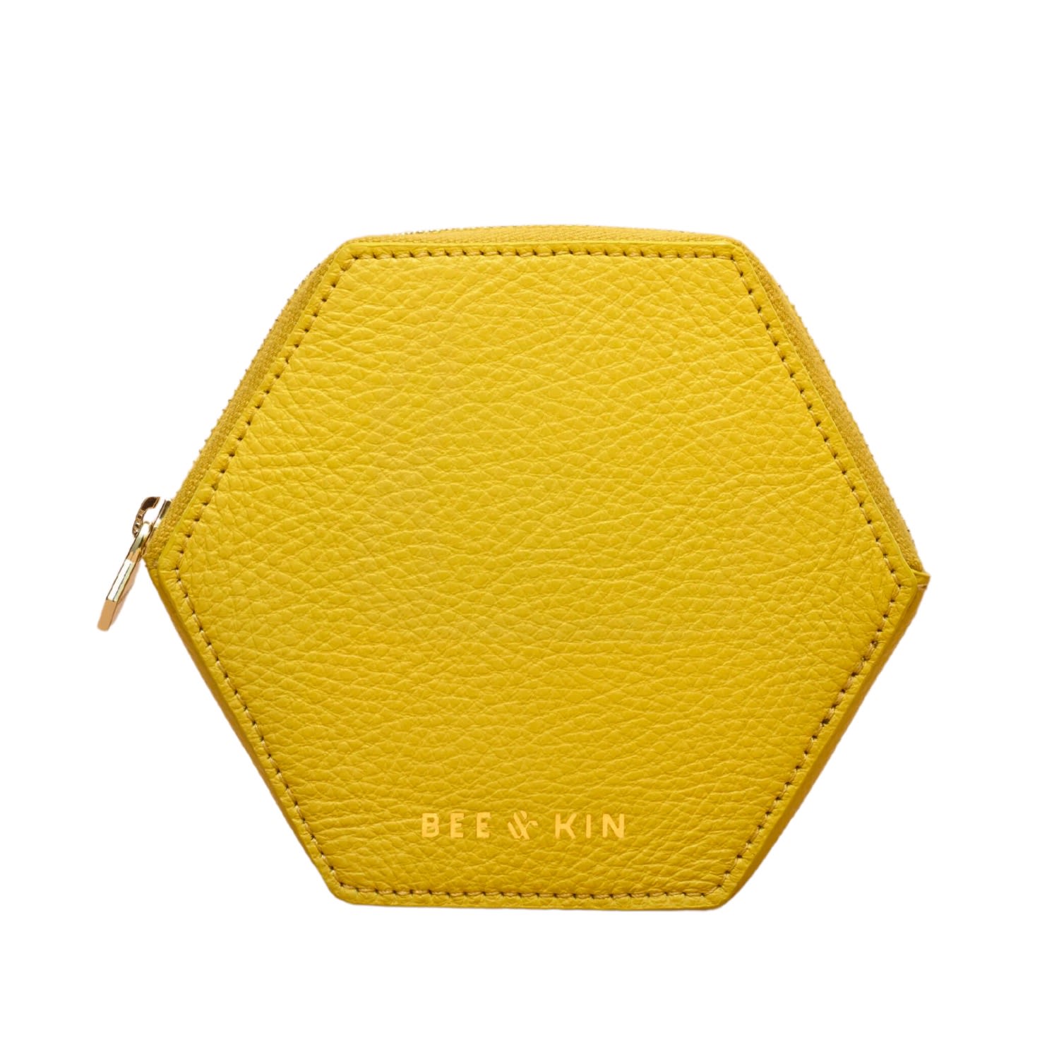 Women’s Gold The Champ Coin Purse In Lemon Bee & Kin