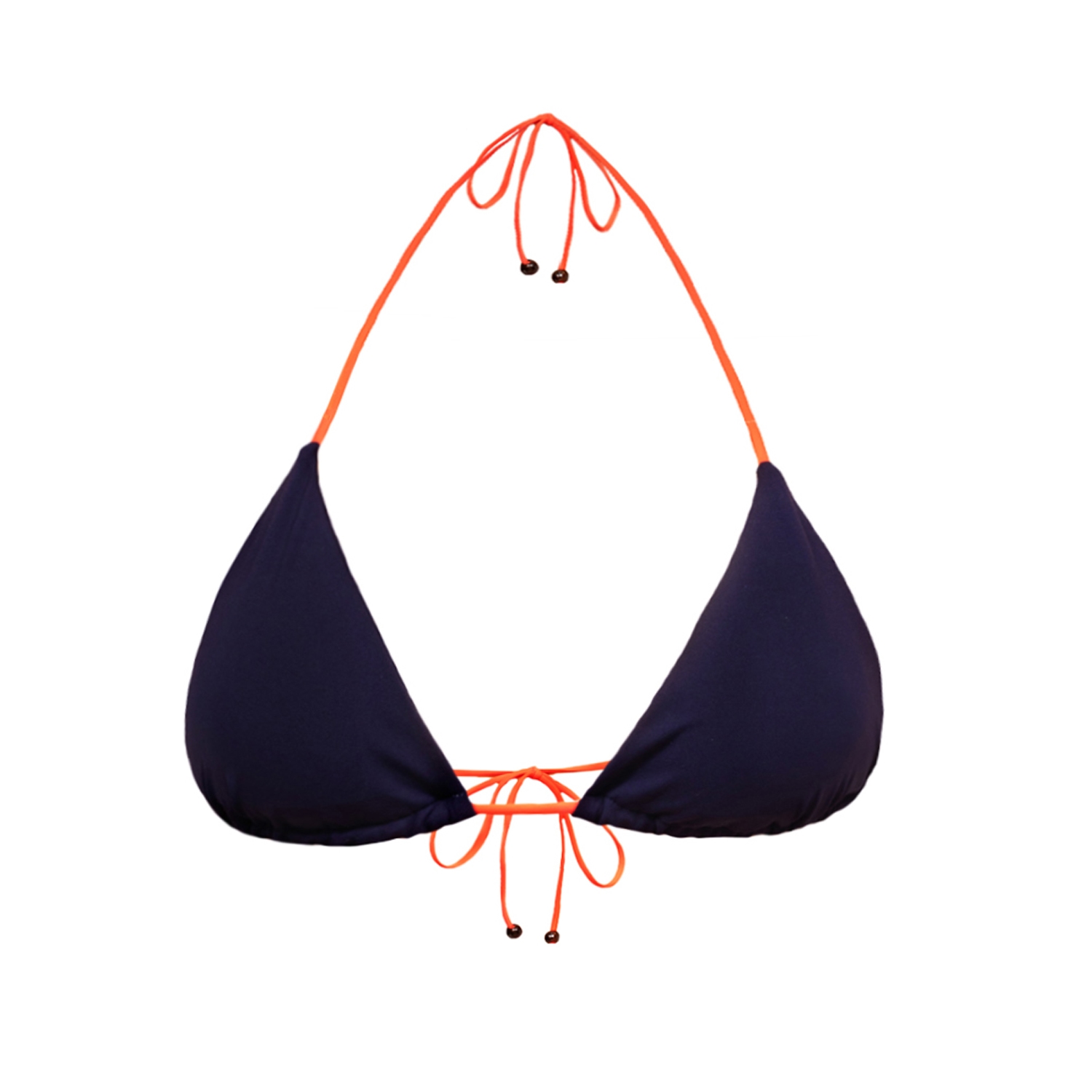 Josie Bikini Navy Orange Top Kikki G Swimwear Wolf Badger