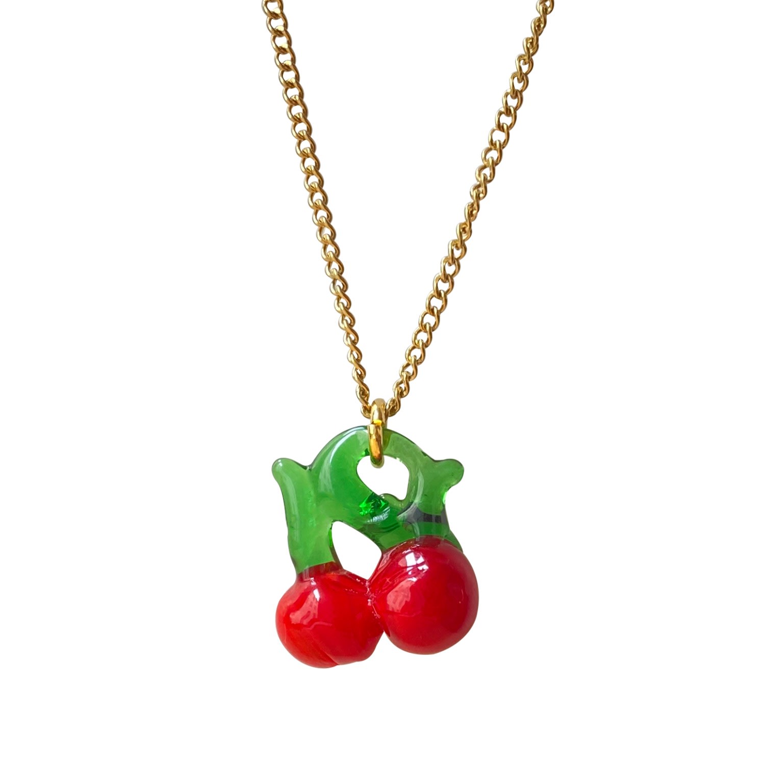 Women’s Gold / Red Murano Glass Cherry Necklace Smilla Brav