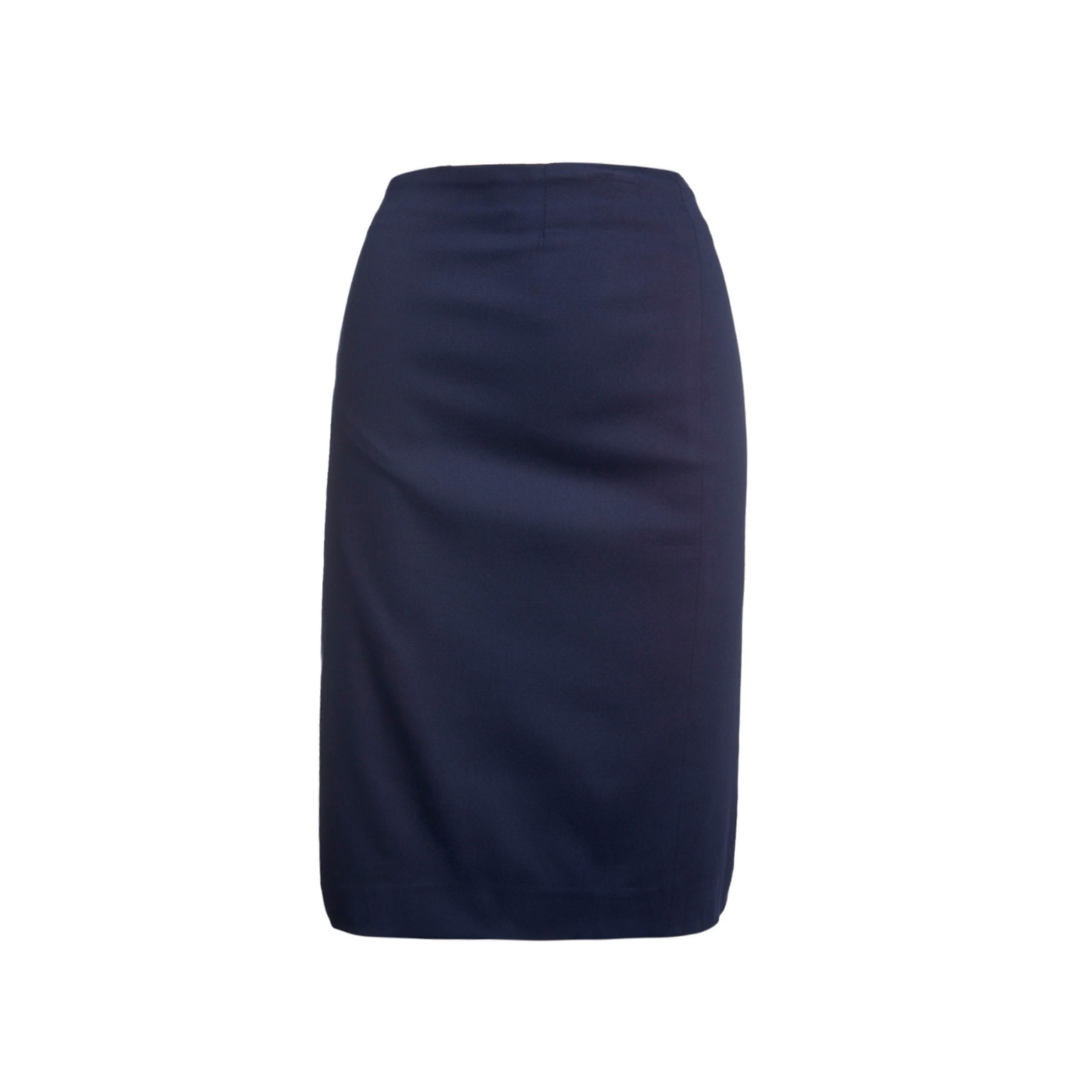 Women’s Dark Blue Pencil Skirt Stretch Gabardine XXL Conquista