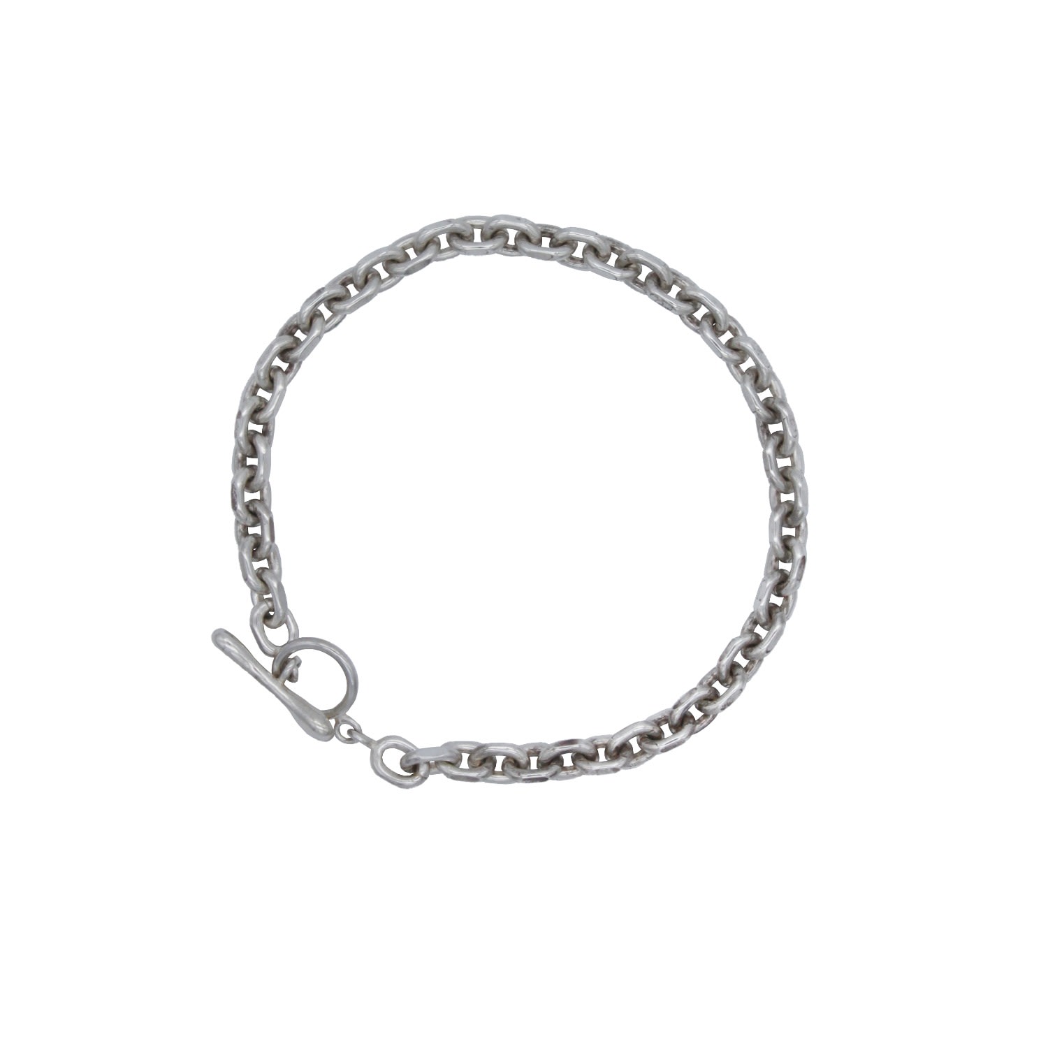 Women’s Silver Diamond Cut Chain Bracelet With Bone Clasp Iona Hindmarch Bisset