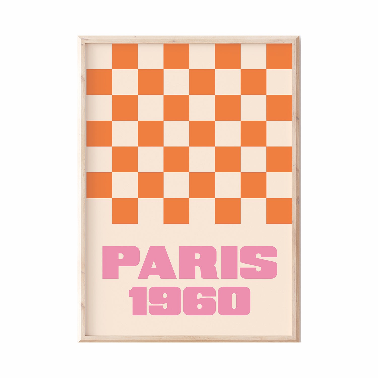 Paris 1960 Checkerboard A3 Print Sofe Store