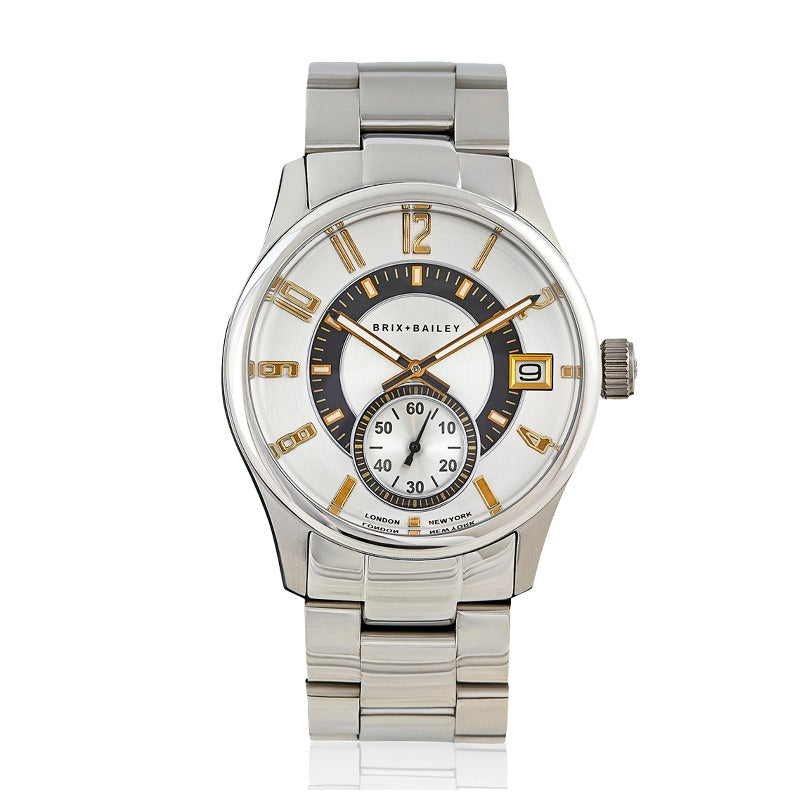 Gold / Silver The Brix + Bailey Men’s Price Gold And Silver Steel Watch Form Six Bxxra One Size Brix+Bailey