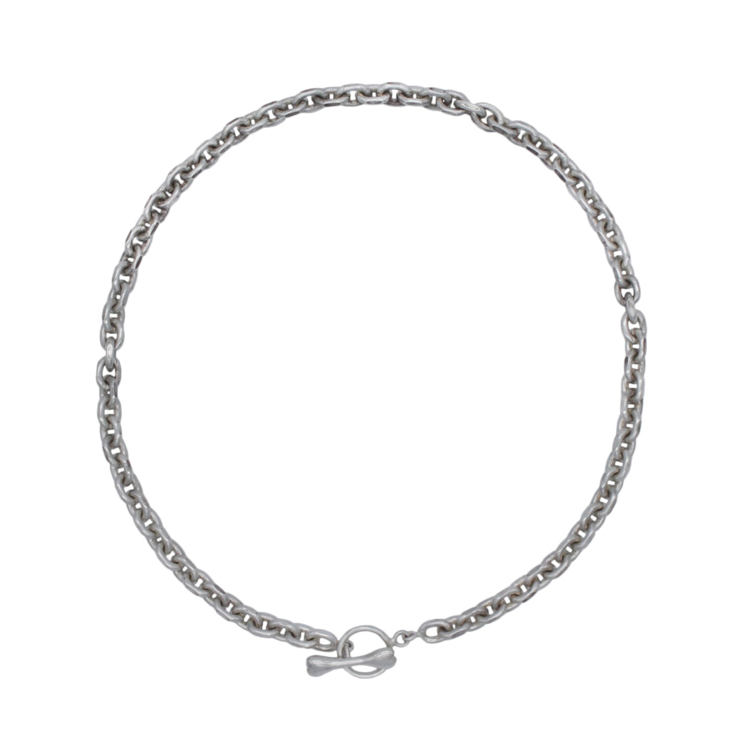 Women’s Silver Diamond Cut Chain Necklace With Bone Clasp Iona Hindmarch Bisset