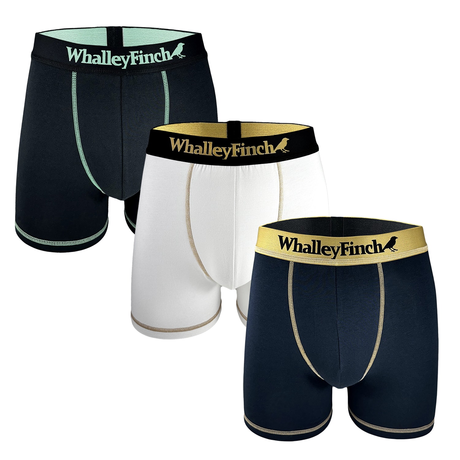 Men’s Everyday Vibe Boxer Brief Three-Pack Small Whalley Finch