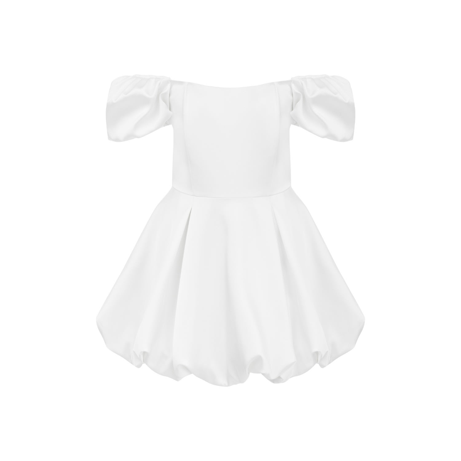 Women’s Lolita White Mini Dress Small Feel the Lotus