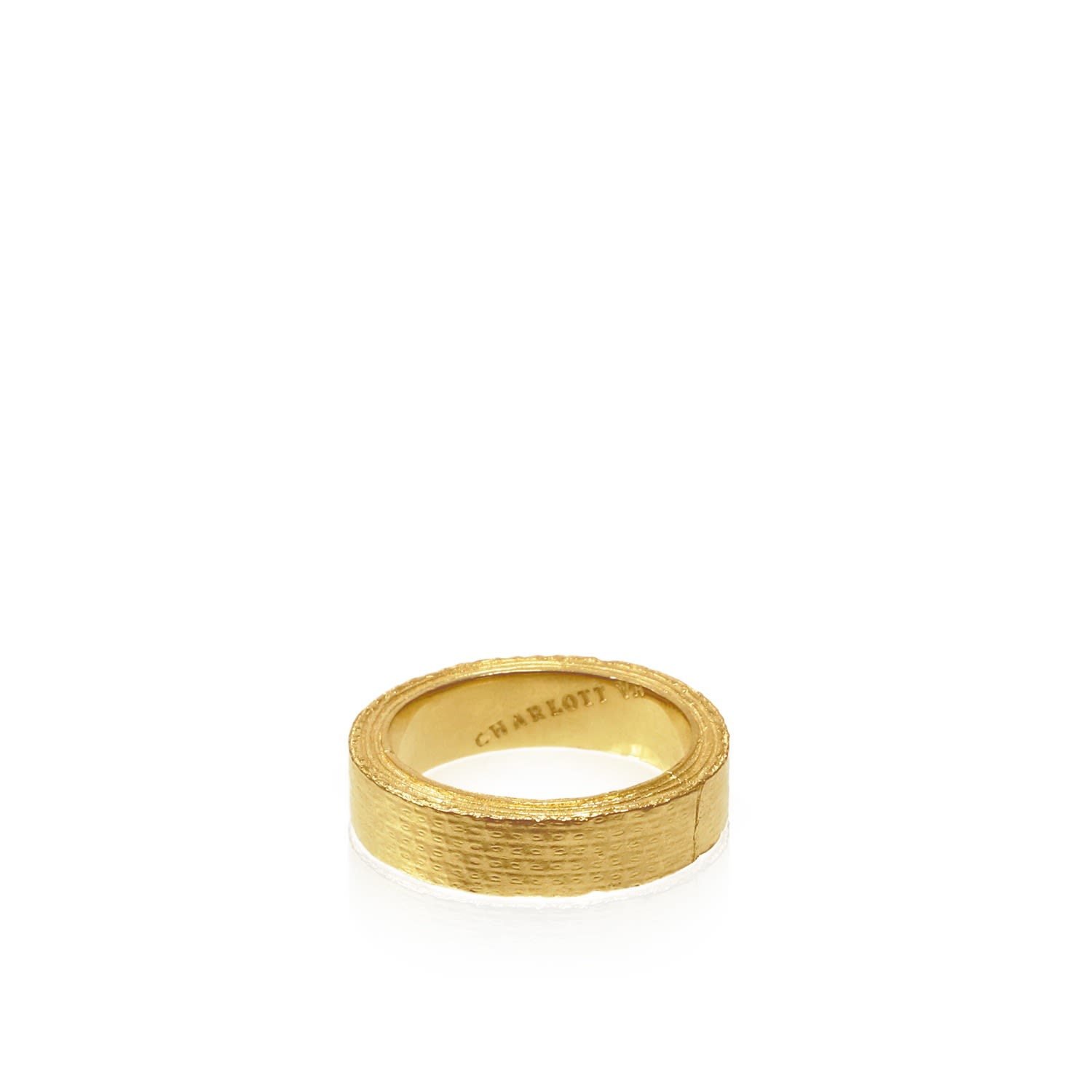 Women’s Gaffa Tape Five Mm Ring Gold Charlott Vasberg