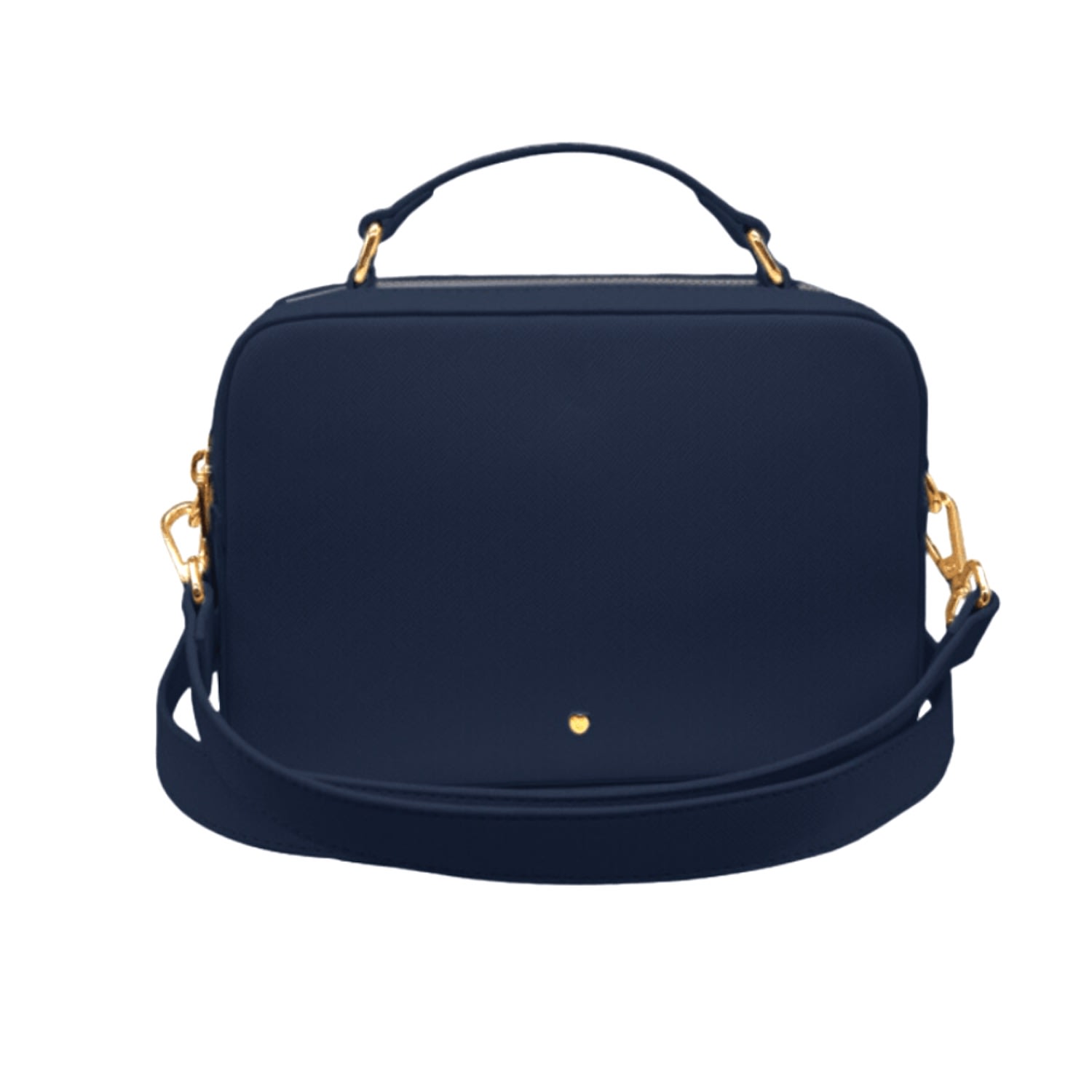 Women’s Blue Luxe Hudson Vegan Leather Bag - Navy Jlr London