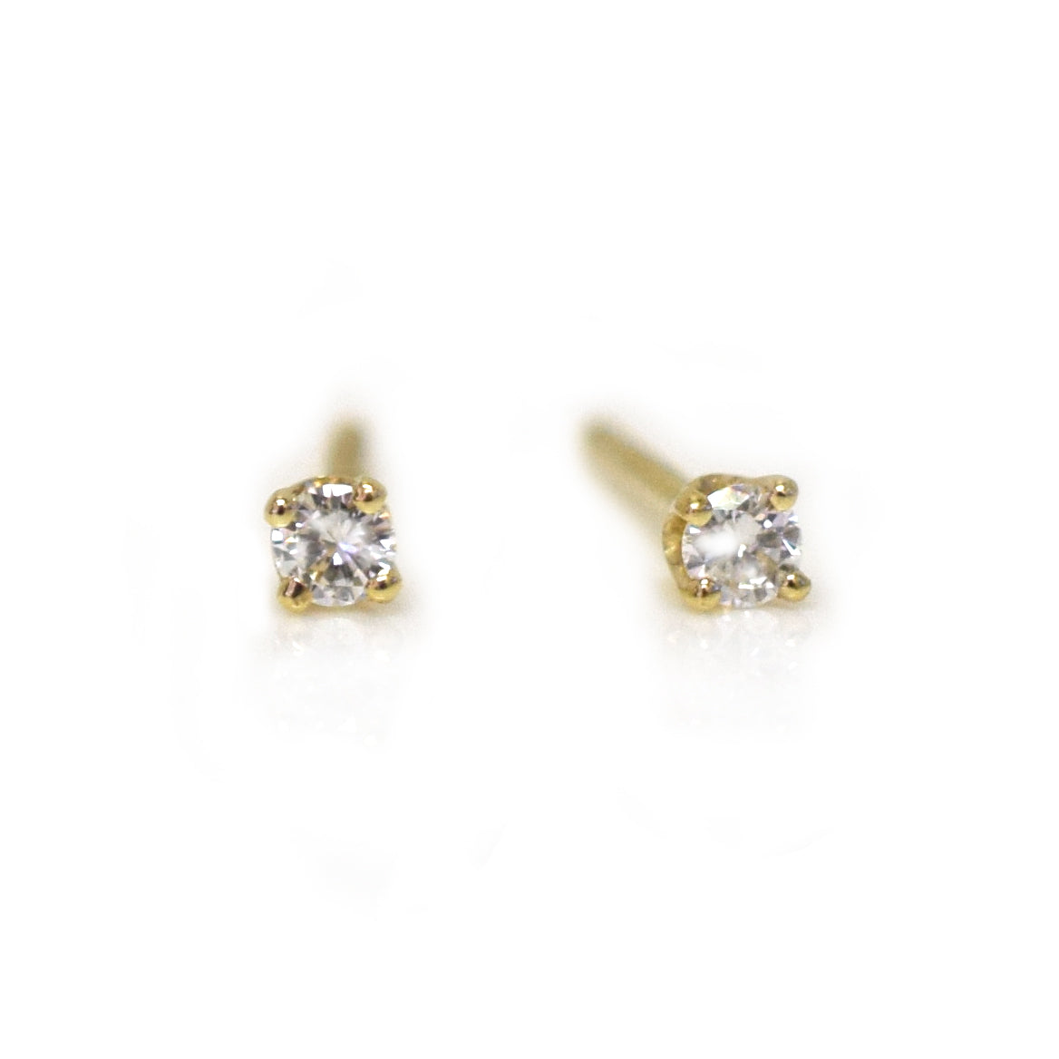 Women’s Solid 14Kt Gold Solo Diamond Studs *Online Exclusive* La Kaiser