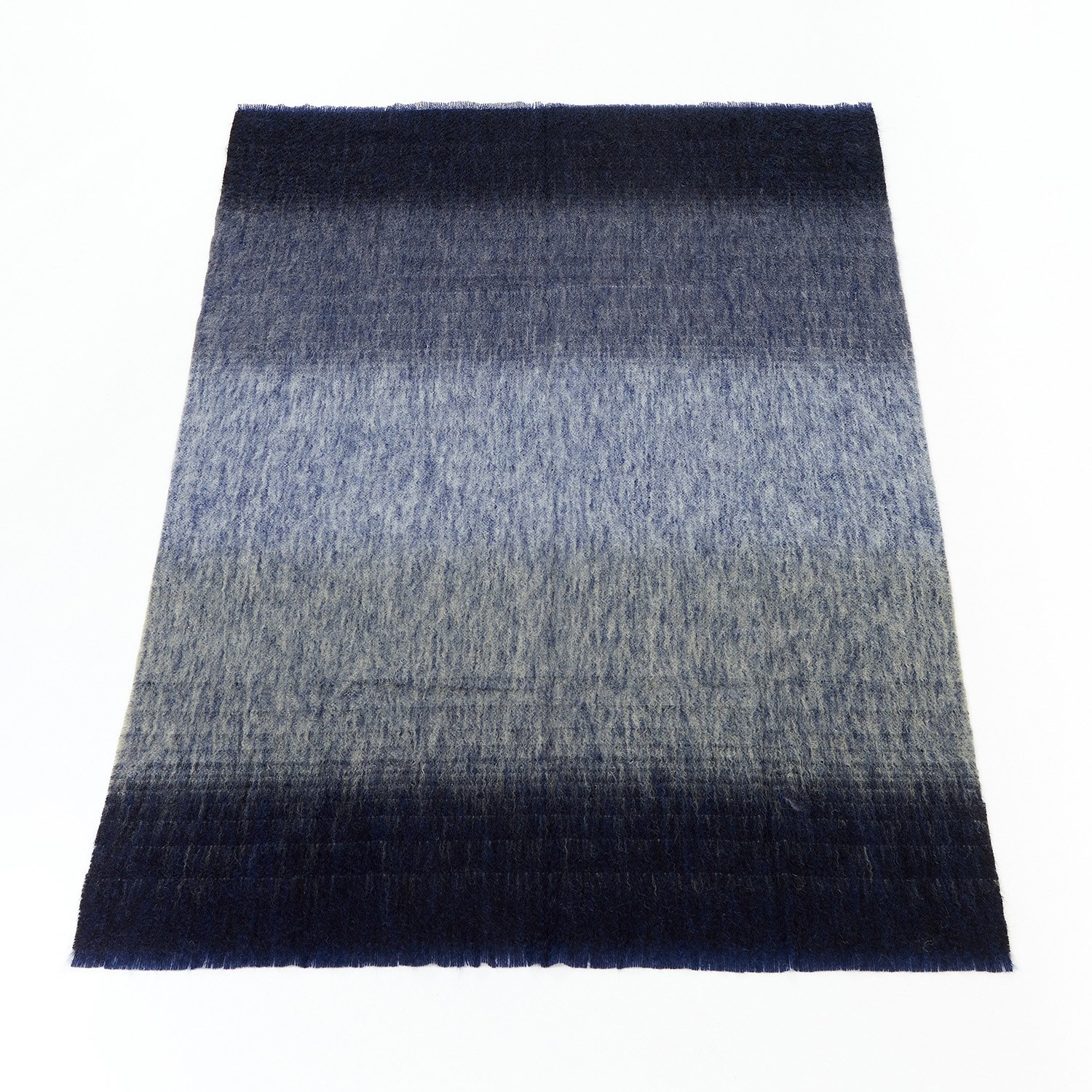 Black / Grey Large Mohair Shaded Throw In Jet One Size Eliská