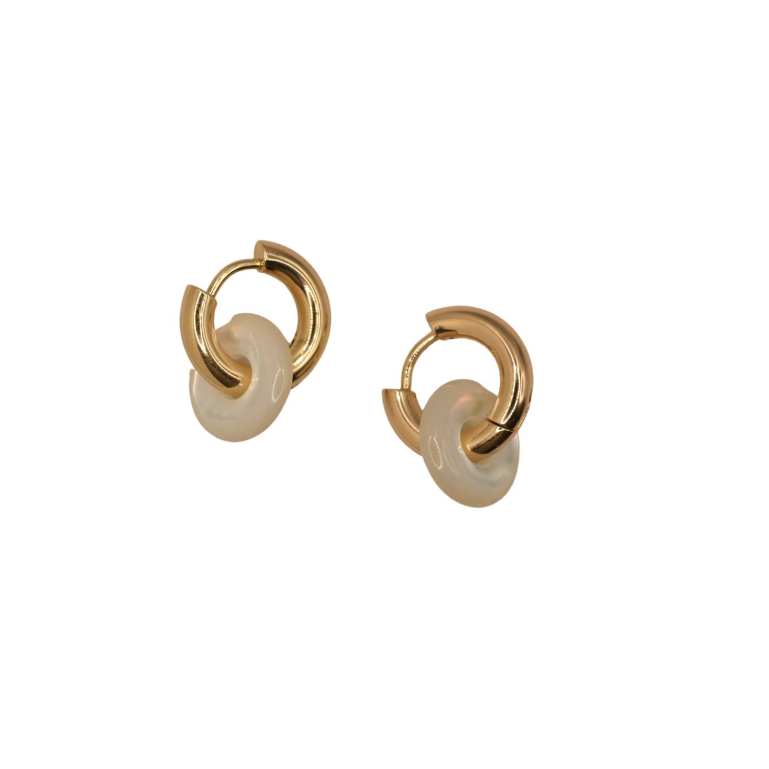 Women’s Gold Flourish Hoops Tikkhu Jewelry