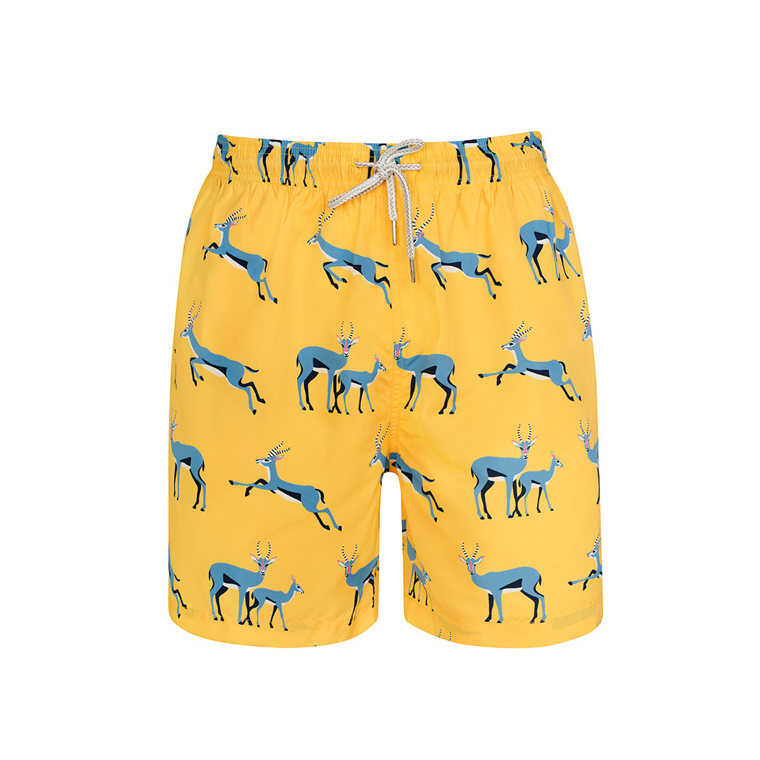 Men’s Yellow / Orange Yellow Springbok- Yellow & Orange Small Robert & Son Beachwear Ltd